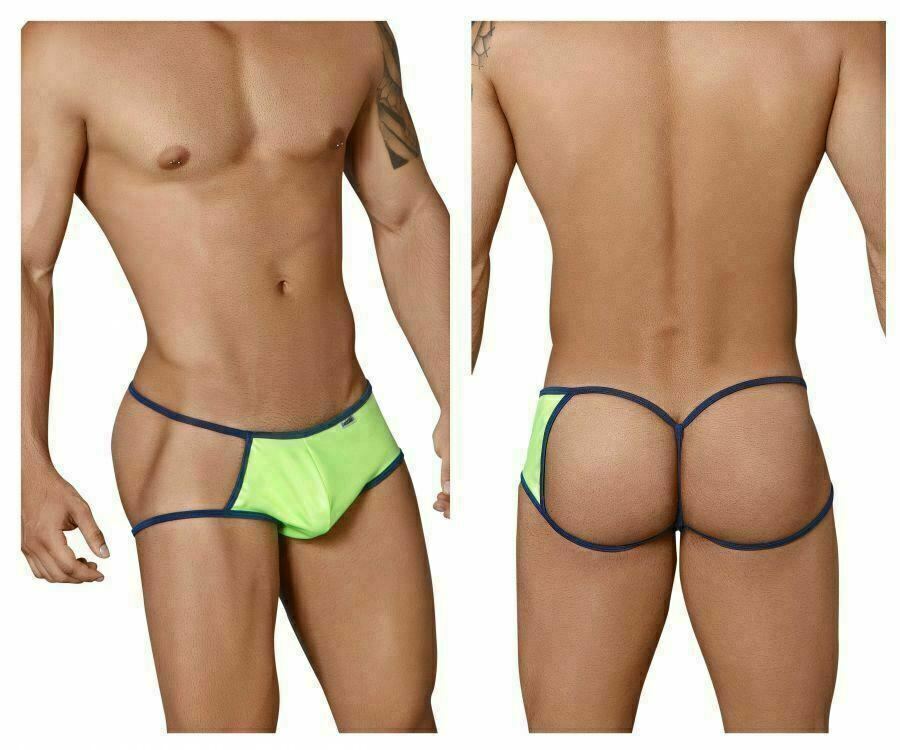 CandyMan Mens Jockstrap Pour Homme Mens Jock Roupa Interior Masculina Green 9932