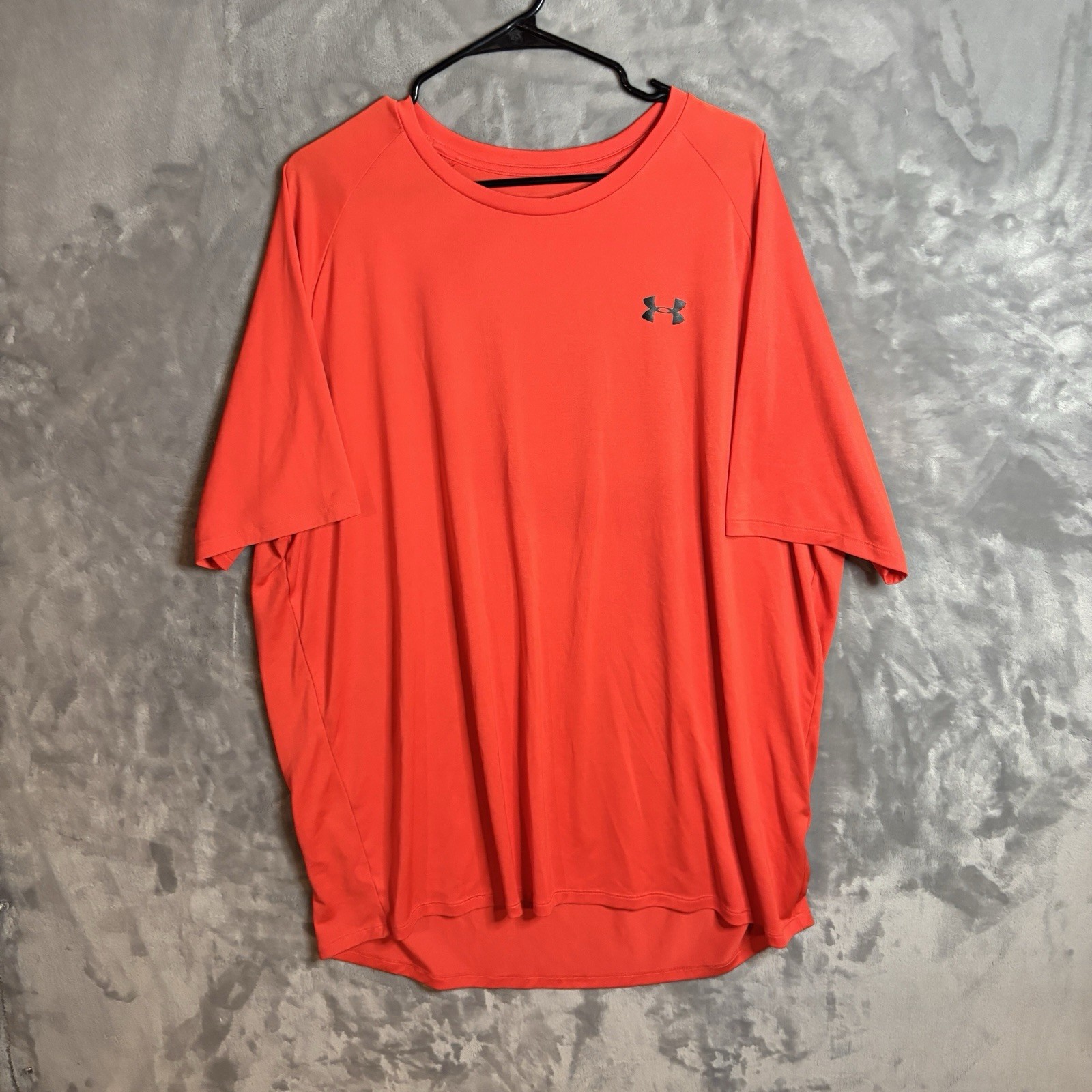 Under Armour Tech Tee Men’s 3XL Orange Short Sleeve Crew Neck Loose Logo