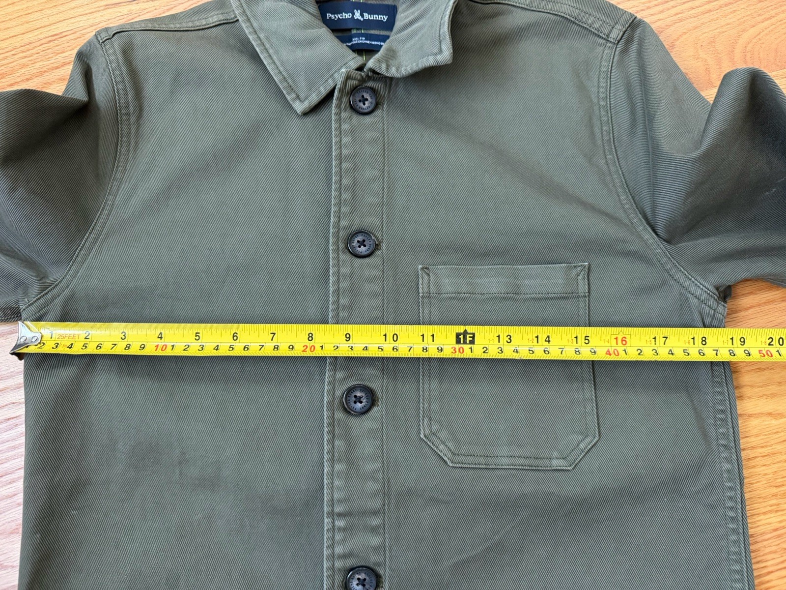 Psycho Bunny MENS SULLIVAN CHORE JACKET – B6N803U1CO Size XXS