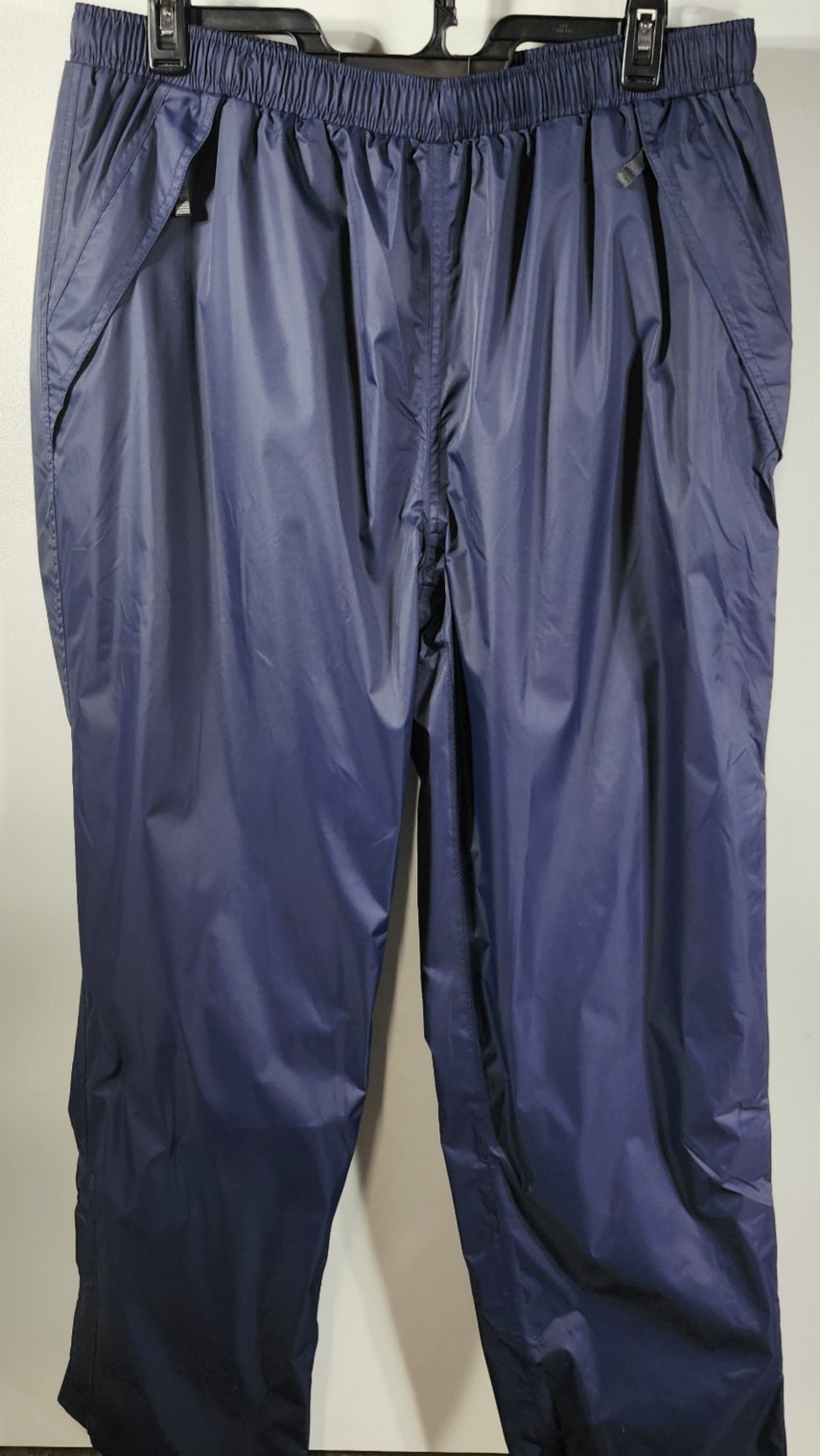 Men’s XL Rain Pants Charles River Apparel Blue Zip Ankles & Pockets NEW