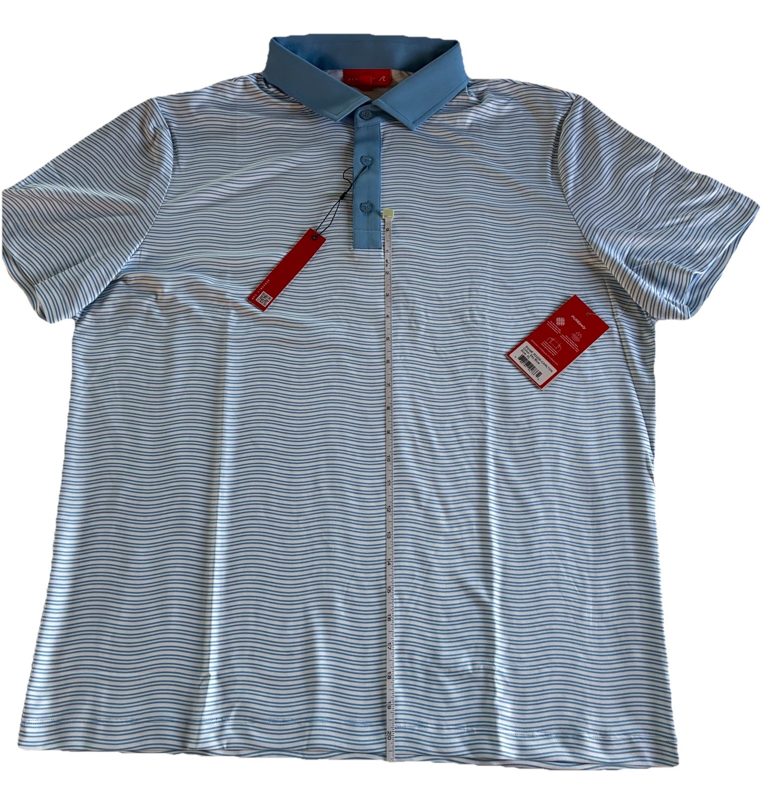Redvanly Carlton Polo Color Sky Blue Size Extra Large New With Tag