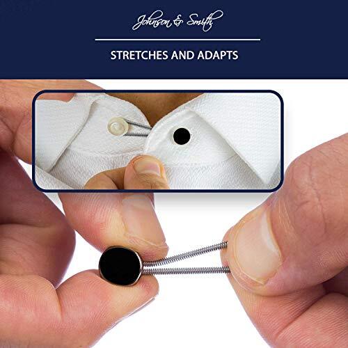 Collar Extenders Stretch Neck Extender for 1/2 Size Expansion of Men Black