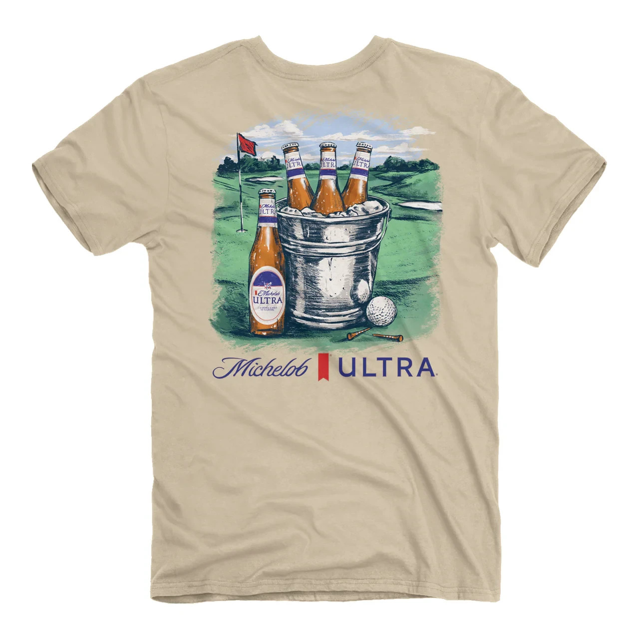 JedCo Michelob Ultra Golf Fore More Graphic Tee Adult T-shirt Size L
