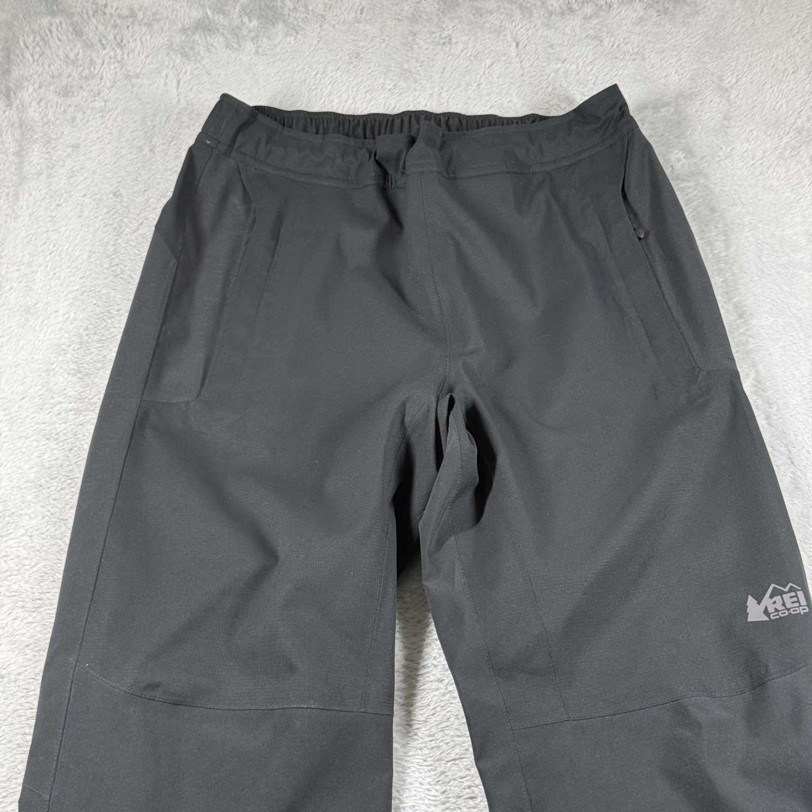 REI Co op Pants Mens S Black Peak 2.5L Waterproof Rain Hiking Outdoor Packable