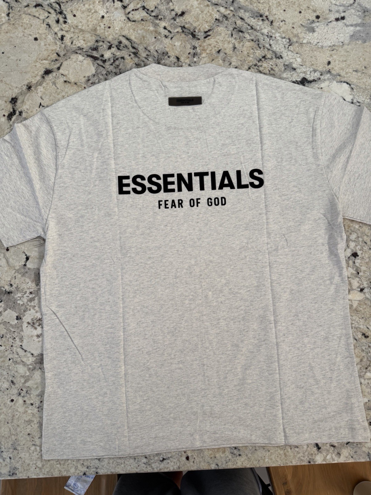 Essentials Fear of God ESSENTIALS Men’s Gray Logo Crew Neck Tee L