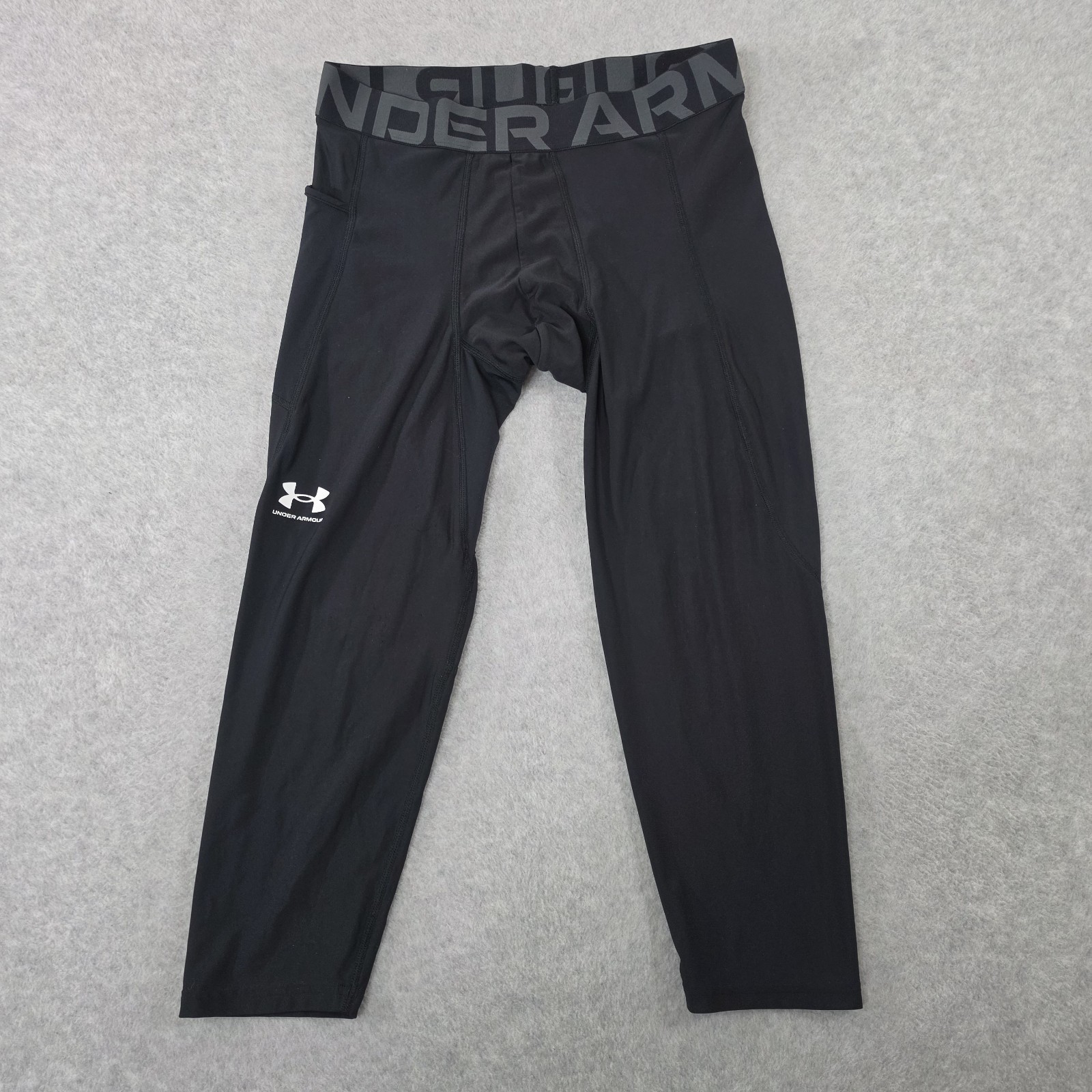 Under Armour Men’s Heat Gear Leggings XL Tall Pocket Compression Black 1361586