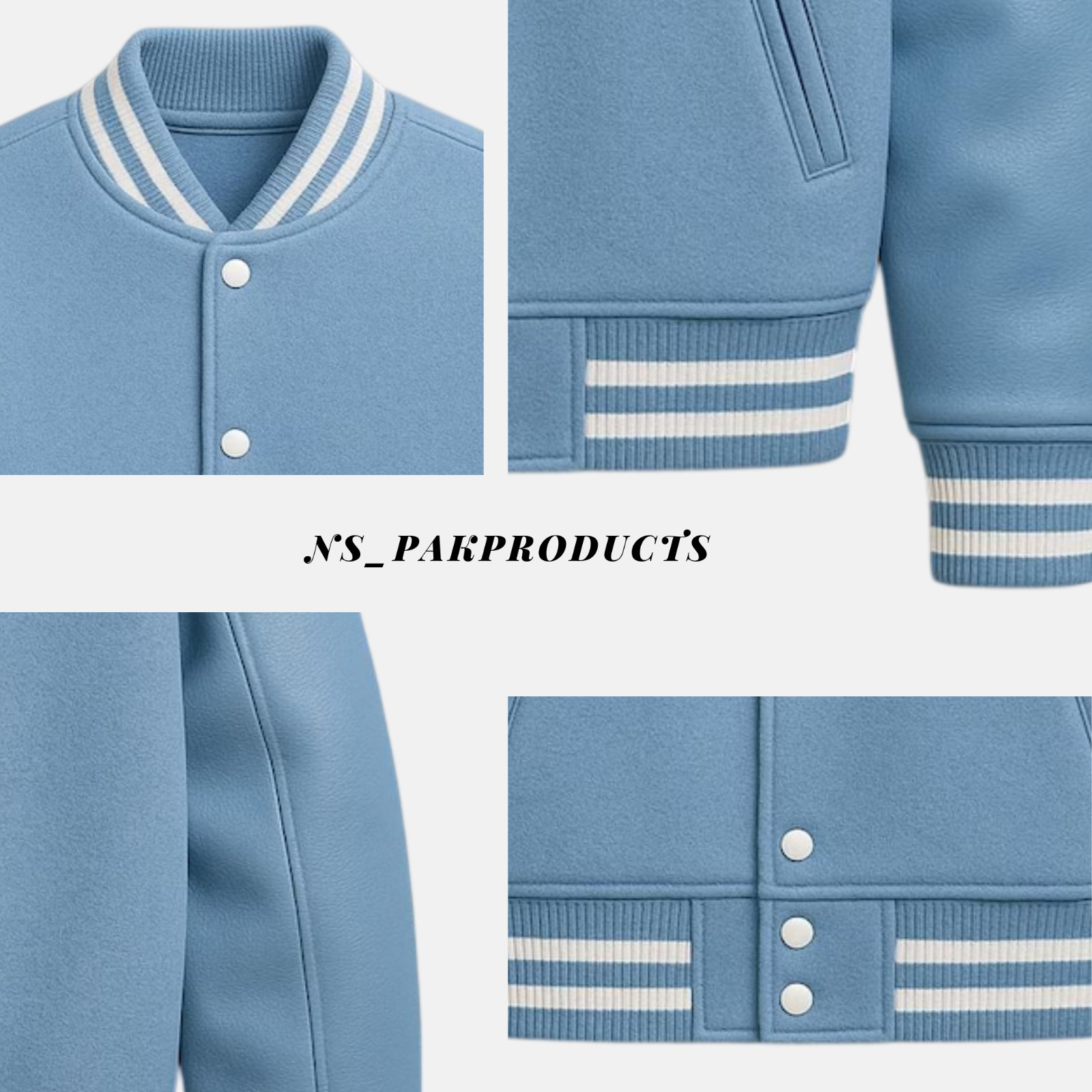 Varsity Letterman Baseball College Bomber Jacket – Wool & Leather Varsity Jacket