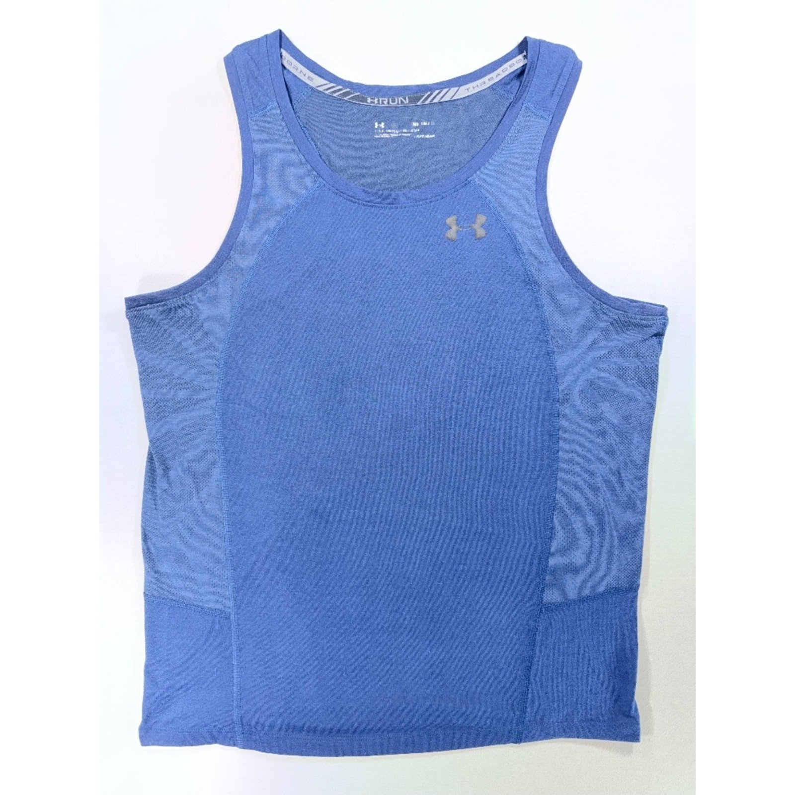 Under Armour Men’s UA Tech Tank Top – Blue Heather (Size Medium)