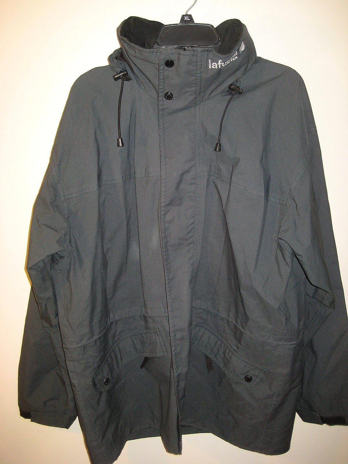 Lafuma Waterproof GORE-TEX Gray Parka Comfort System with Hood- Size Large