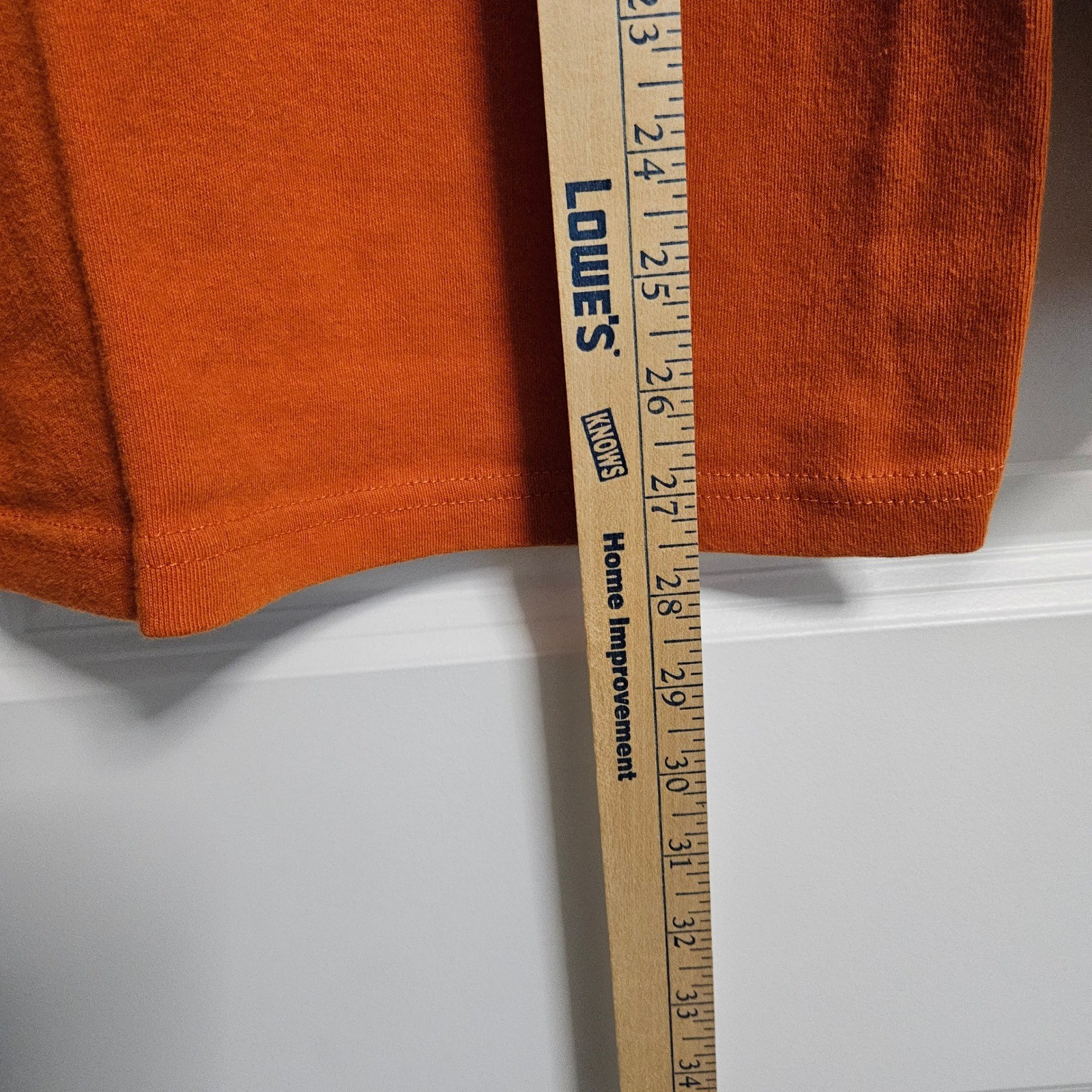 Big Creek Clothing Co Shirt Men L Orange Mock Neck Long Sleeve Cotton Blend Soft
