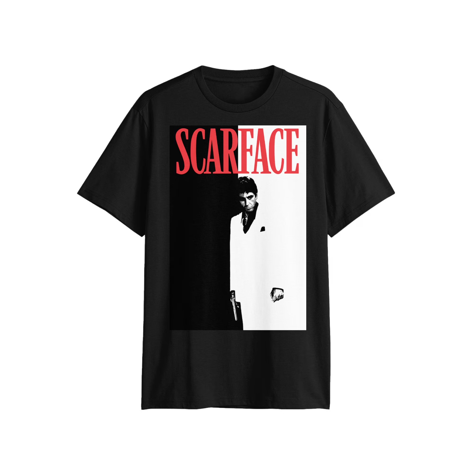 Size X-Large Scarface T-Shirt Tony Montana Graphic Black Cotton Shirt Men XL NWT