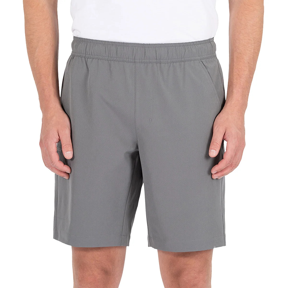 Gerry Men’s Trail Shorts 9 in Pull-On 4-Way Stretch Zip Pockets S-3XL