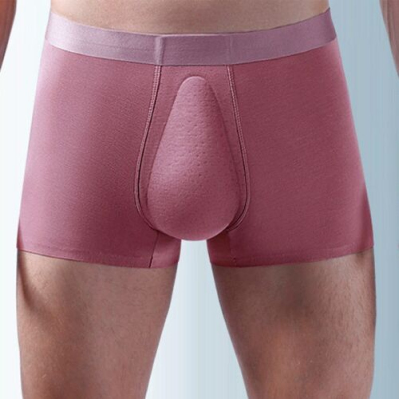 Modal Boxer Briefs Underpants Underwear 3D Latex Pouch Boxer Briefs Men Panties