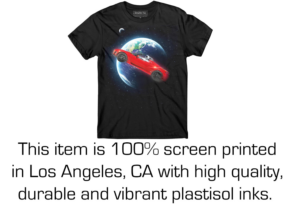 SpaceX t-shirt, Roadster t-shirt, Elon Musk, Tesla t-shirt, Falcon Heavy, NASA