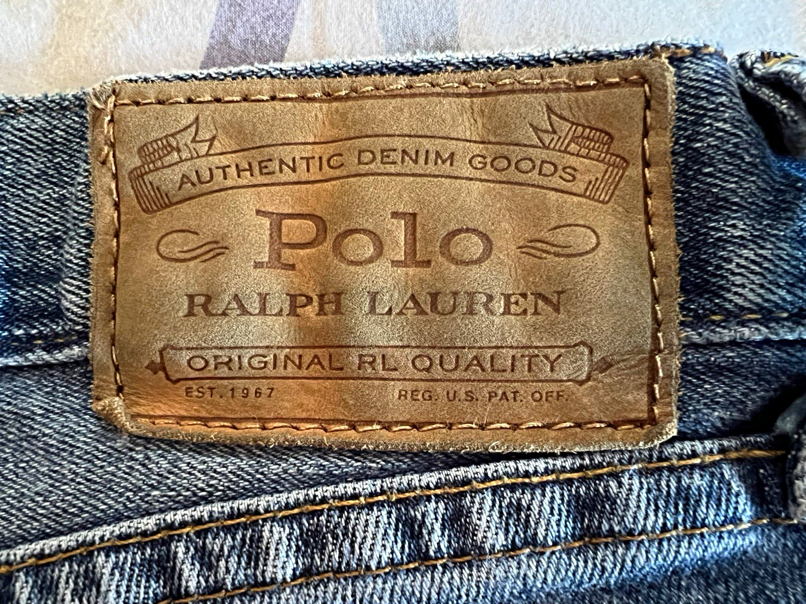 Polo Ralph Lauren Men’s Classic Fit Straight Blue Cotton Denim Jeans 5-Pkt 32×30
