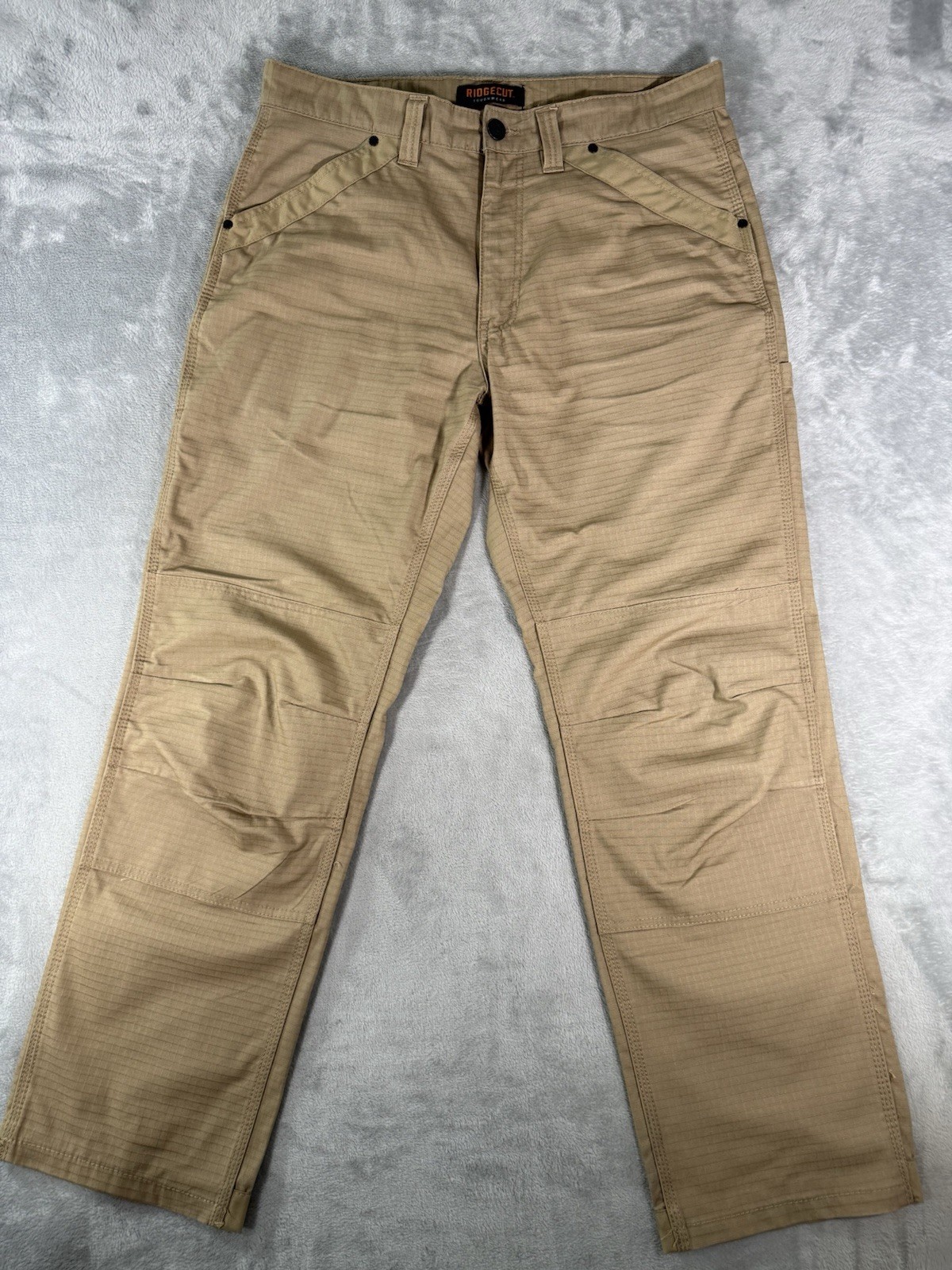 Ridgecut Pants Men’s 36×32 Tan Carpenter Ripstop Workwear
