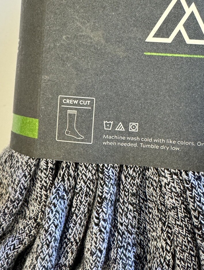 Alpine Design Men’s Performance Hiker Crew Socks 4 Pack Size Large or X-Large