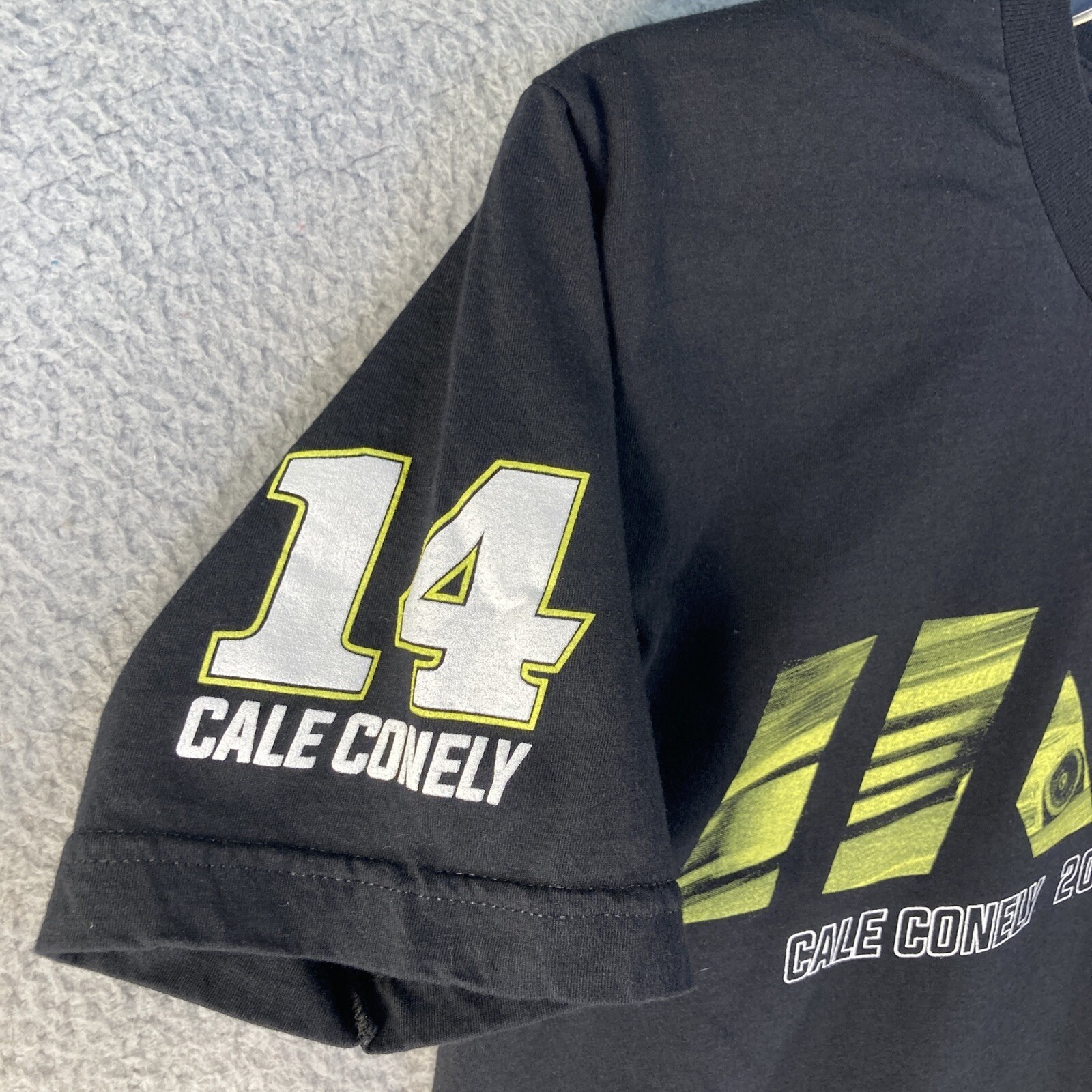 Oscar Mike Cale Conely Racing T-Shirt Mens M Black 2015 Toyota Camry #14 Tee
