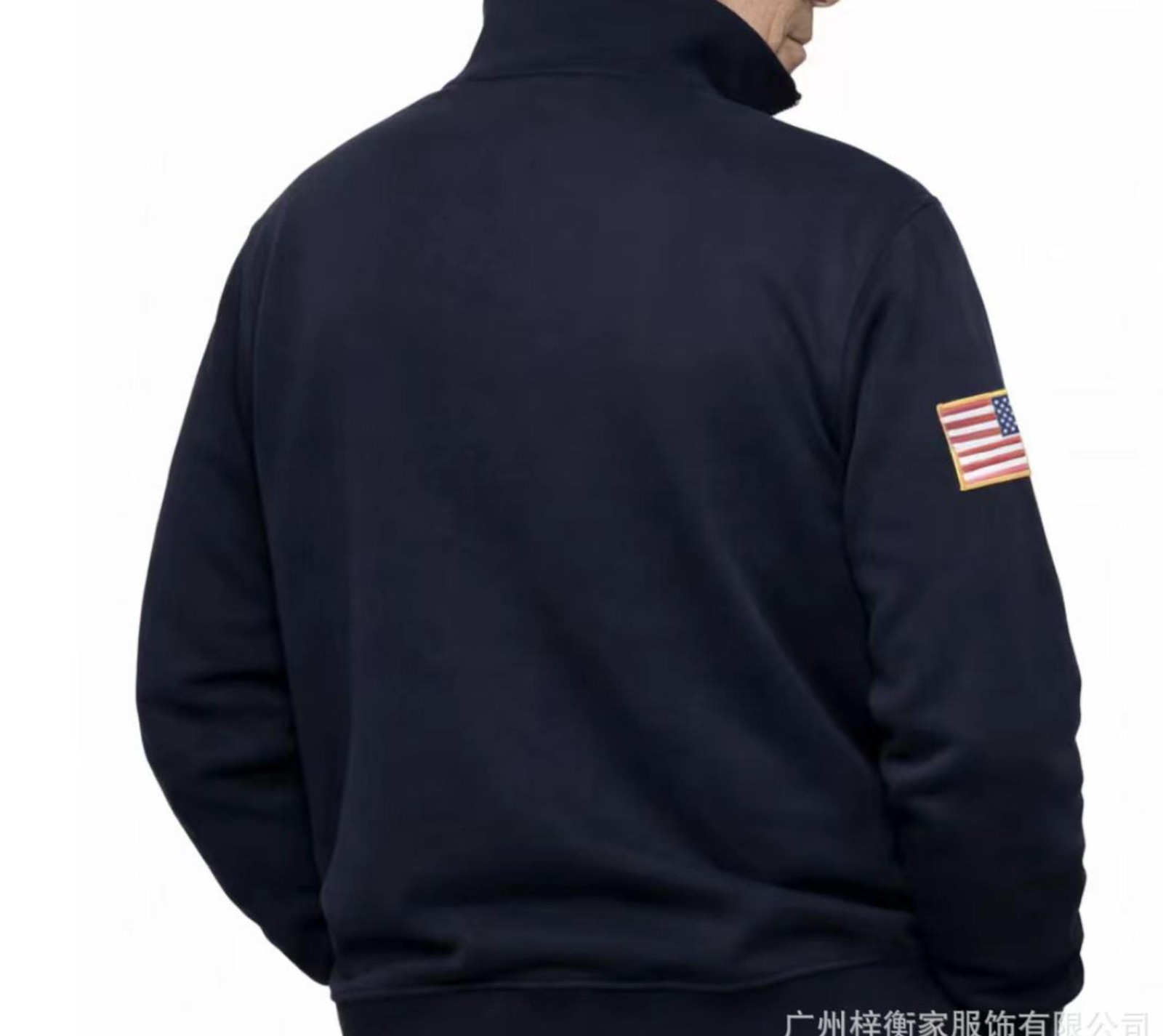 New Y2K Retro Quarterzip Pullover Hoodie JEE Embroidery Pattern Sweatshirt Top