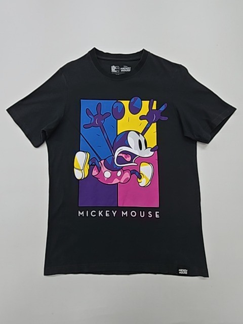 Mickey Mouse Boys T Shirt Black Graphic Size 4 Pullover Shirt