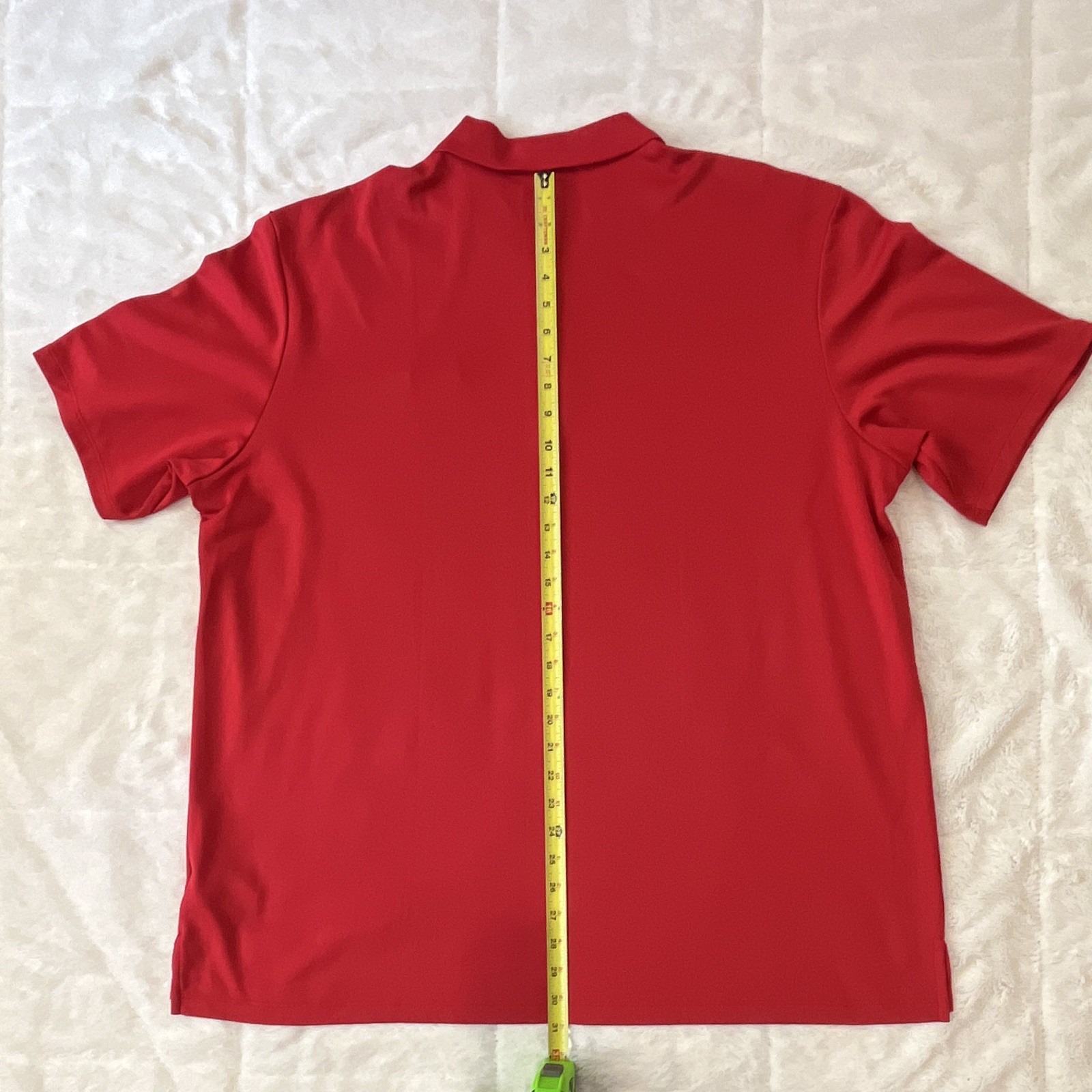 Adidas Golf Men’s 2XL Red Polo Shirt Polyester Lightweight Collared Logo