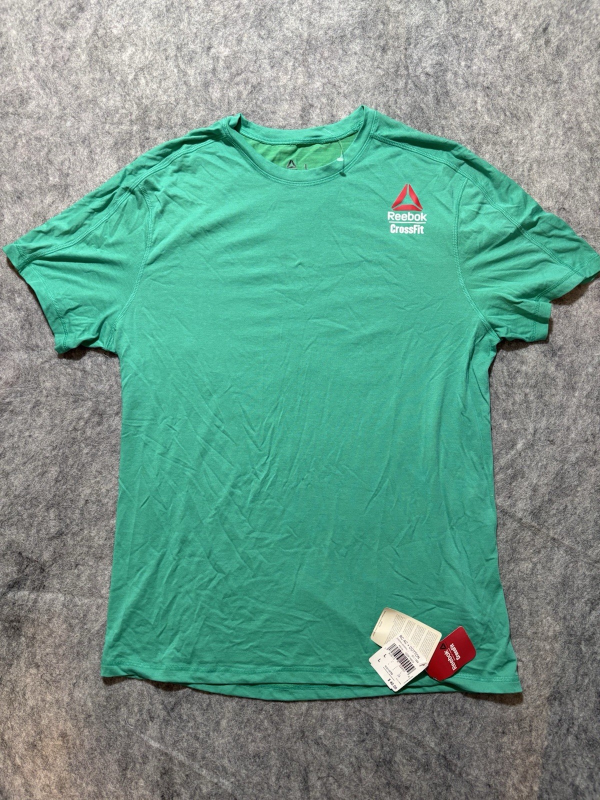 NWT Reebok Green CrossFit Games ActiveChill Cotton T-Shirt Size L 1014