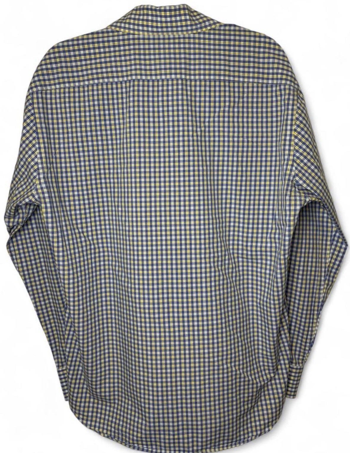 Bristol & Bull Men’s Classic Fit Dress Shirt L 16.5 34/35 Blue Check