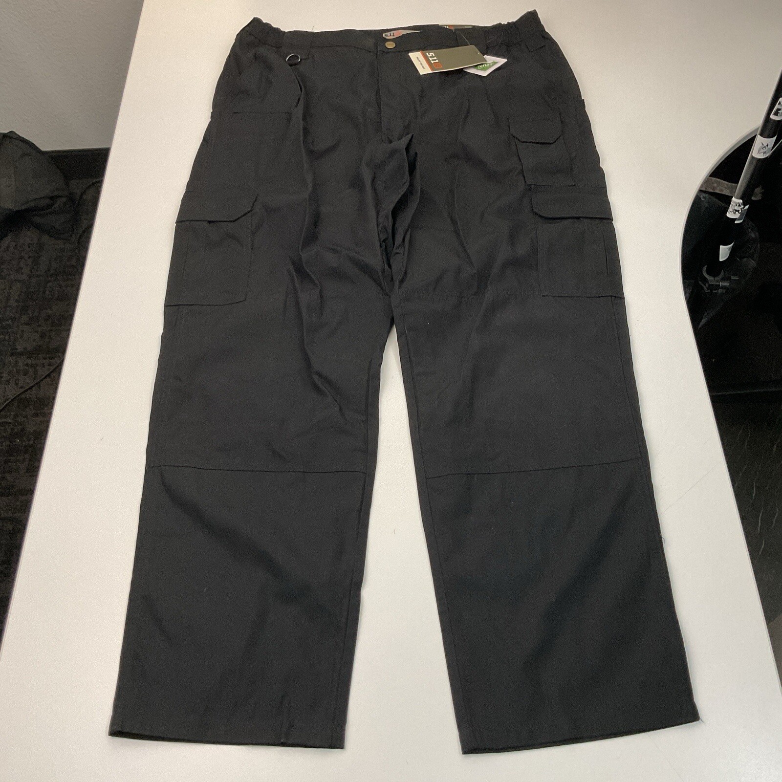 74273 5.11 Tactical Mens Regular Fit Taclite Pro Ripstop Cargo Pants 40×32 Black