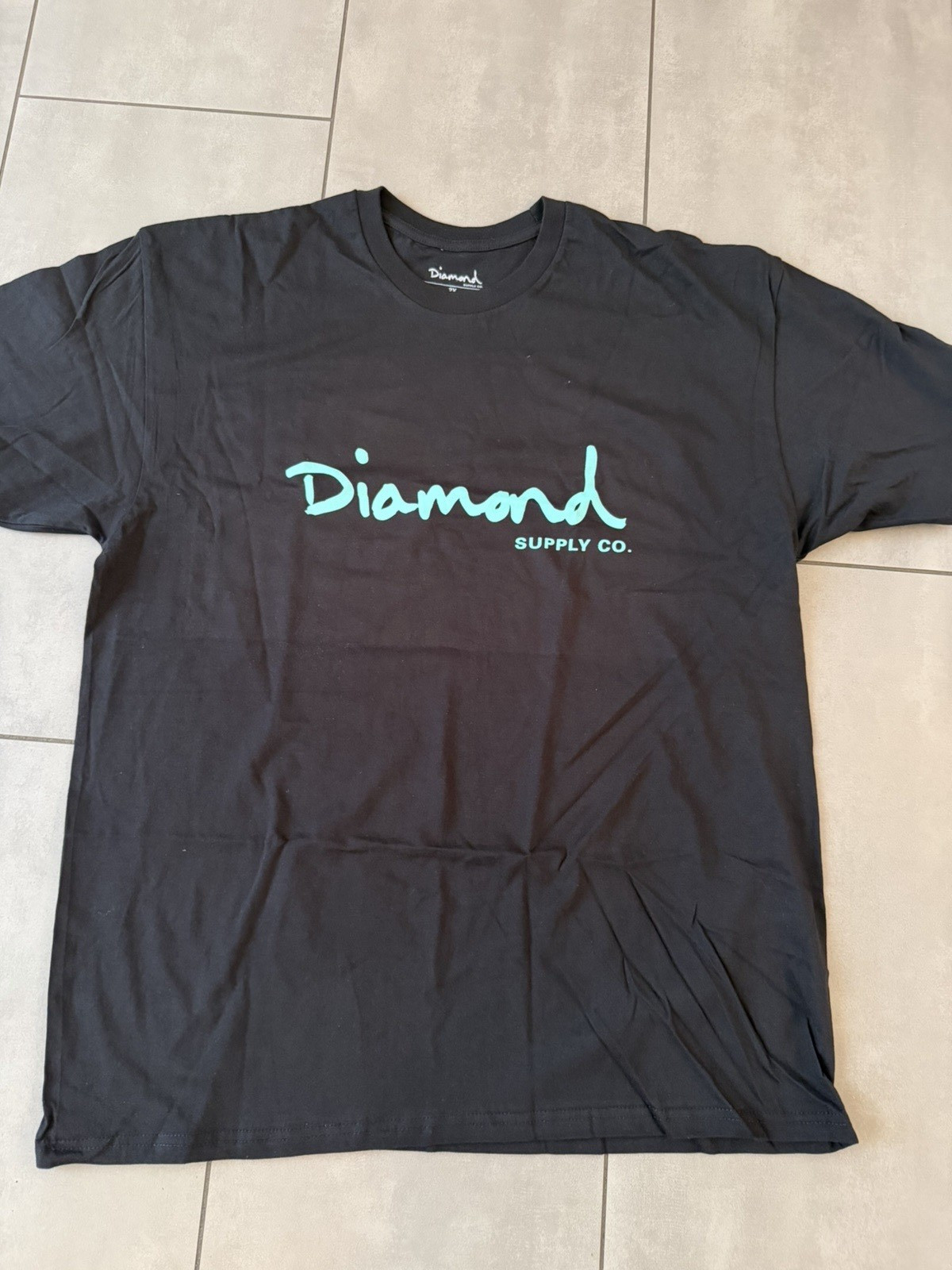 Diamond Supply Co. 💎 Men’s Black Graphic Logo Tee Cotton Crew Neck 2X