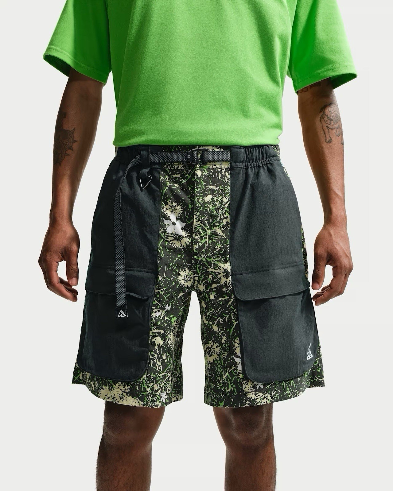 Nike ACG Smith Summit All Over Print Shorts IF1308-317 Green XL New w/Tags