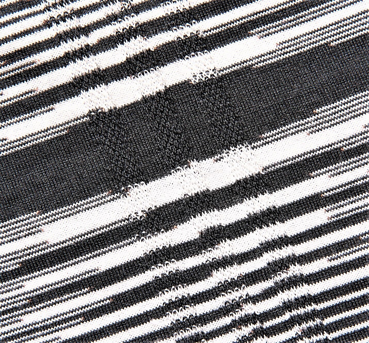 MISSONI x Adidas Men’s ‘CRU Tee’ Knit Space-Dyed Melange T-Shirt Blk/Wht M *NWT*