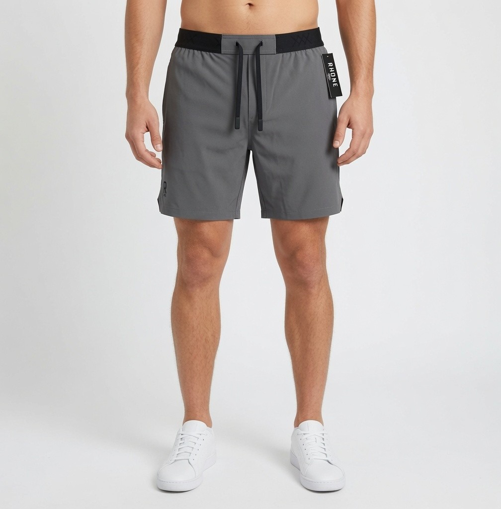 Rhone Base Training Shorts Mens XXL Gray 6” Inseam Athletic Performance Unlined