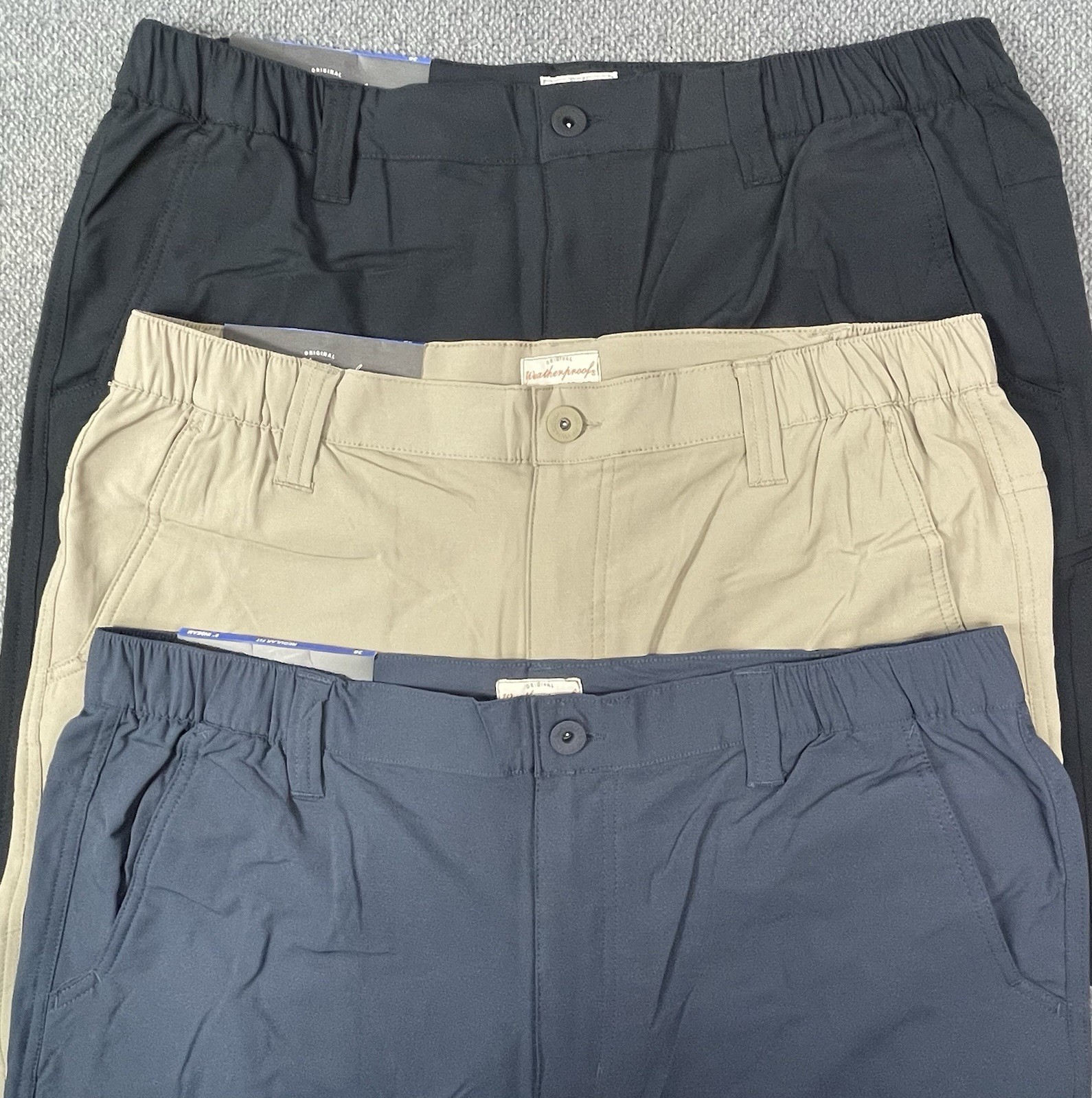 Weatherproof Men’s Lot of 3 Loose Fitting UPF 50+ Tech Shorts Pick Your Size NWT