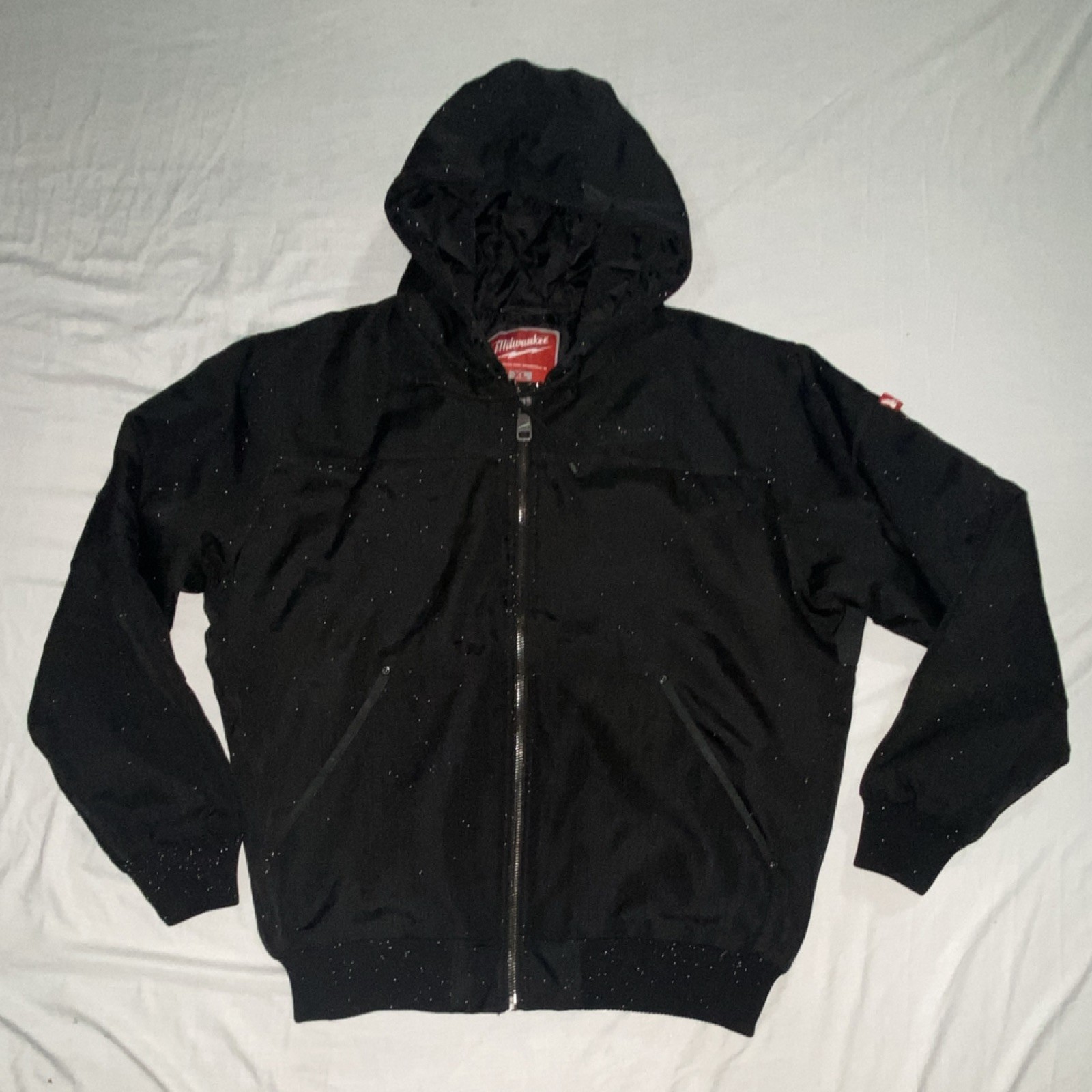 Milwaukee Men’s Black Full Zip Hooded Insulated Lined Jacket XL 54″ Chest