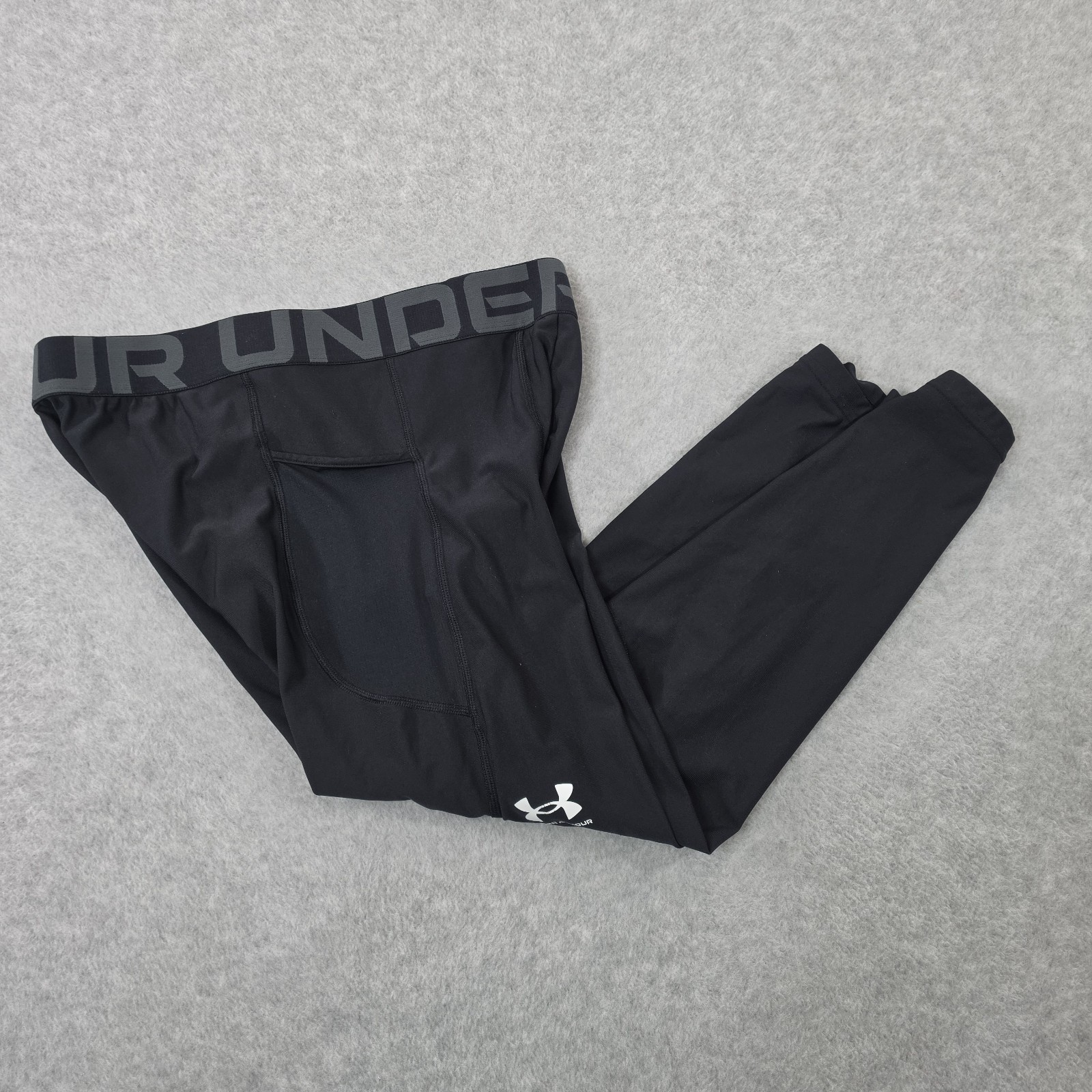 Under Armour Men’s Heat Gear Leggings XL Tall Pocket Compression Black 1361586