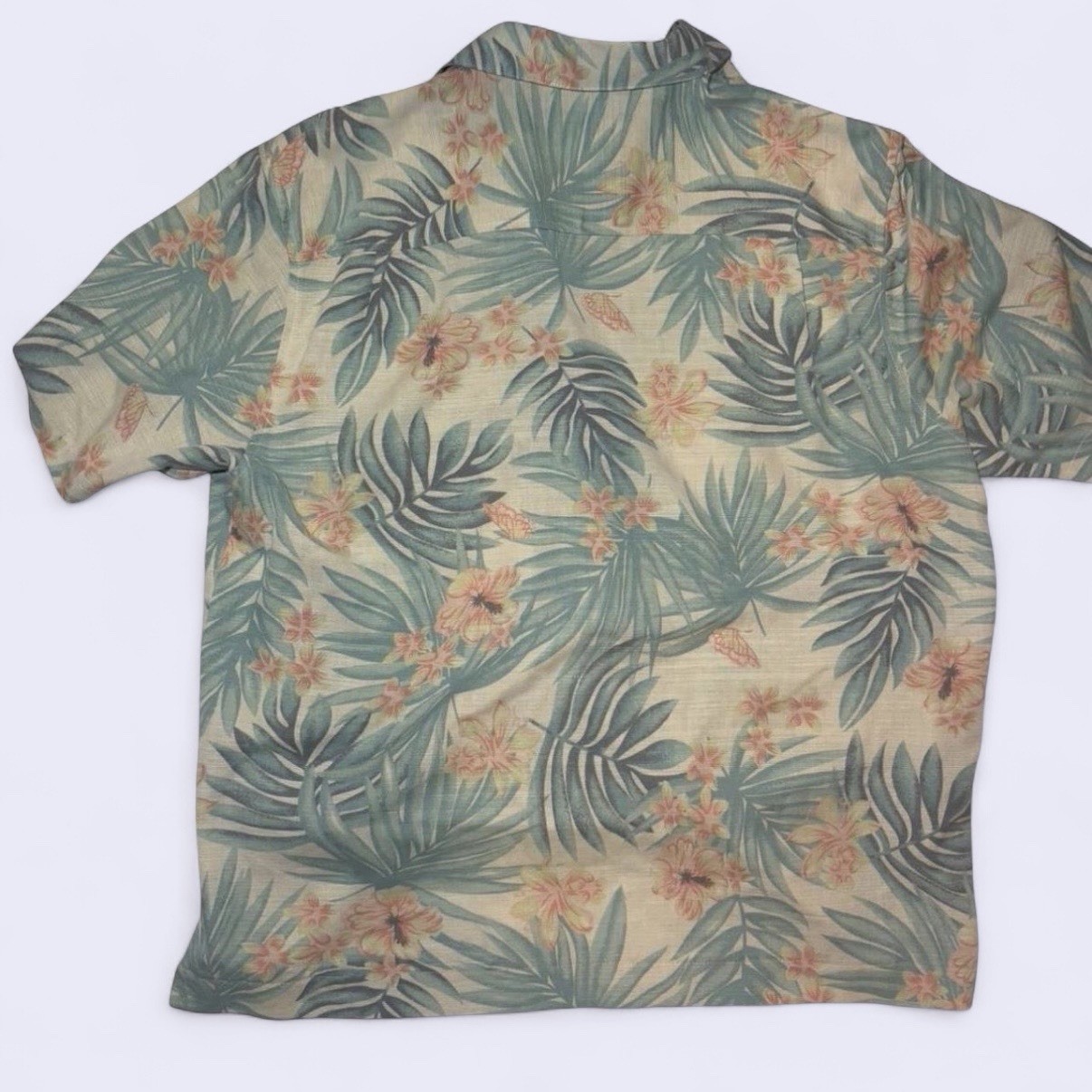 Vintage 90s Hawaiian Island Republic 100% Silk Mens Size XL Aloha Surf Tropical