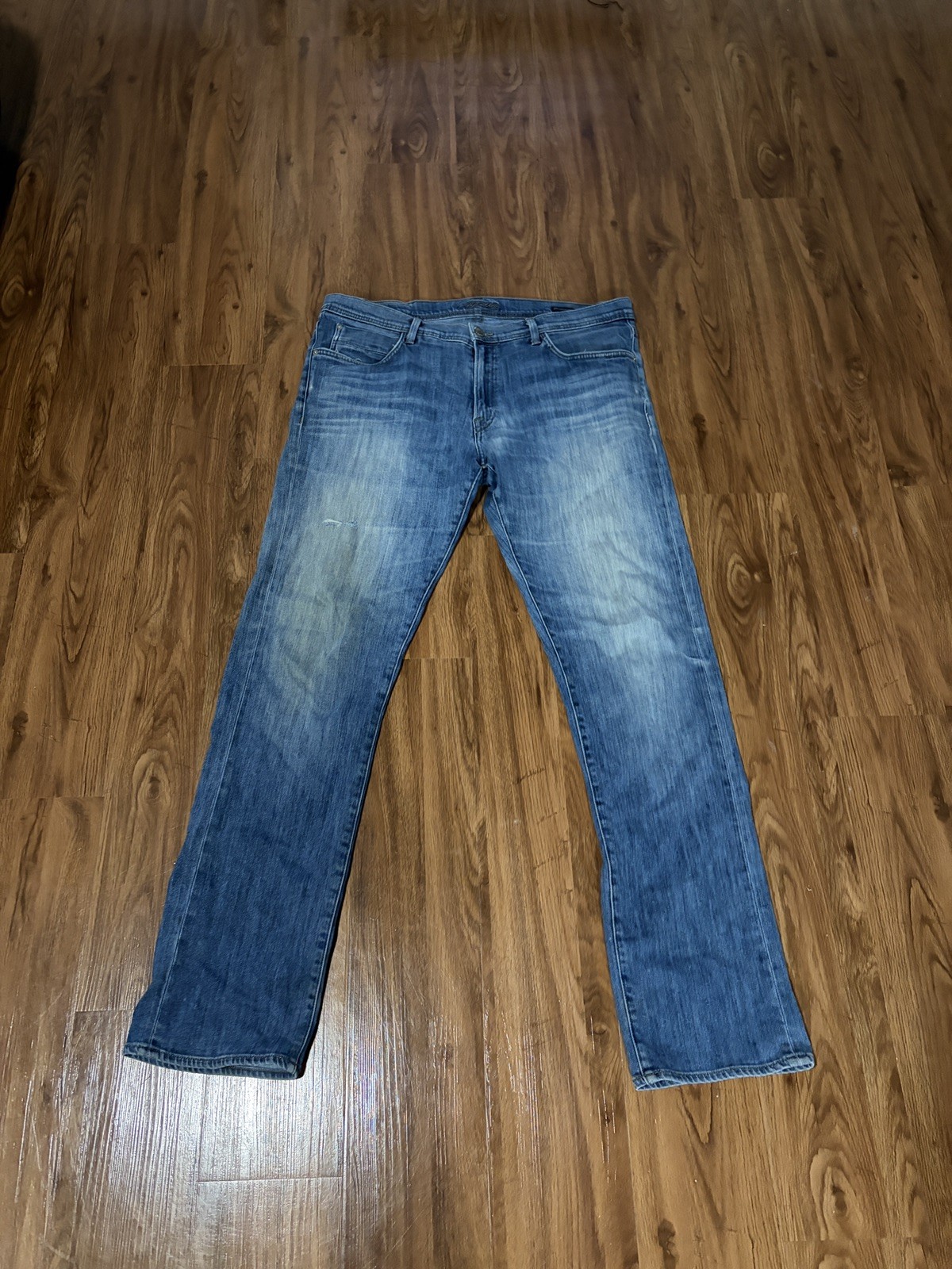 Agave Denim Men’s 36×34 Waterman Relaxed Straight Jeans Dark Blue Made in USA