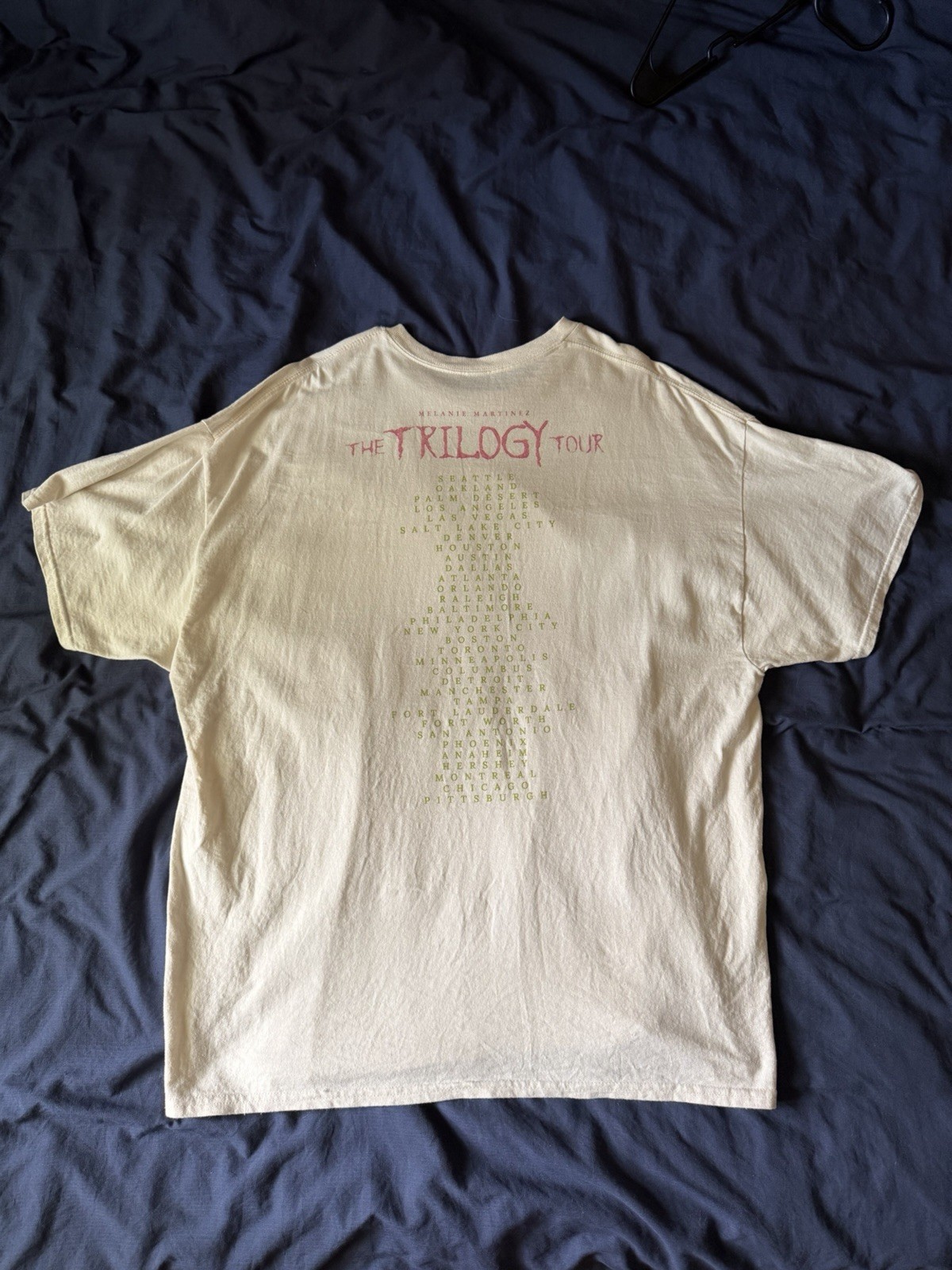 Melanie Martinez The Trilogy Tour Creme Graphic Print Crew Neck T-Shirt 2XL