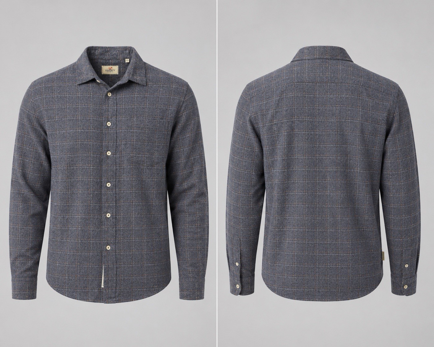 7 Diamonds Shirt BLUE GRY MENS MED Plaid Dress Button Up Flannel Heavy Aspen