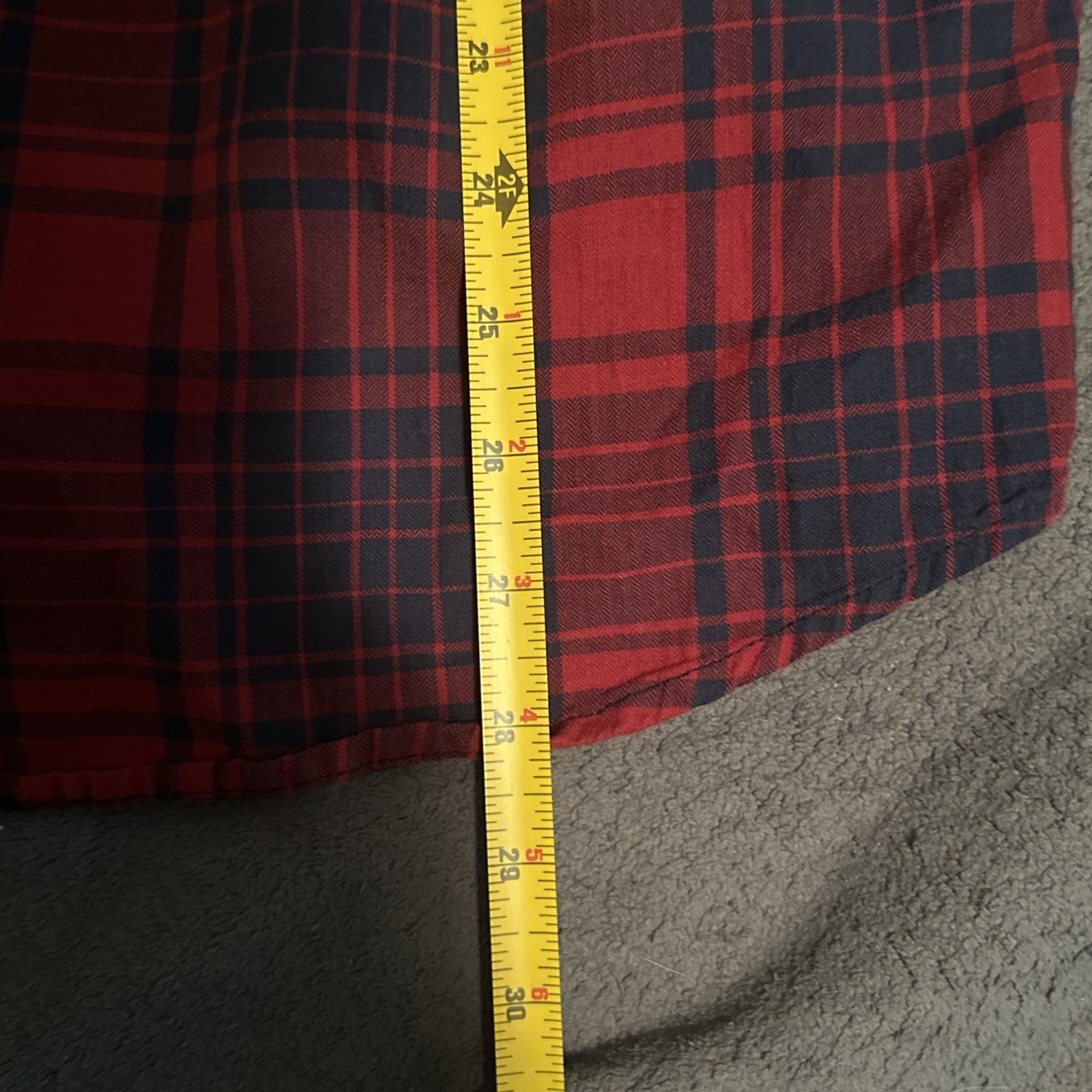Columbia Red Plaid Flannel Shirt Mens Large Button Up Cotton Hiking Outdoor