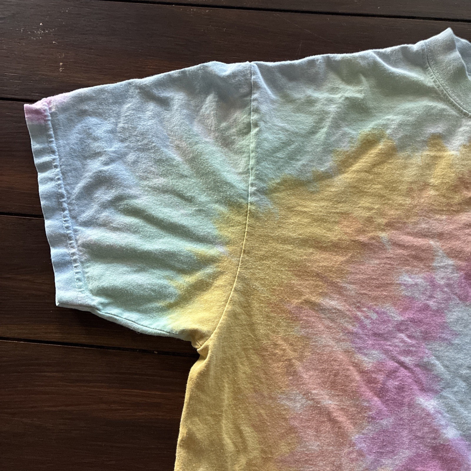 Shaka Wear Heavyweight Tie Dye T-Shirt – Relaxed Fit – SHERBET RAINBOW -Medium