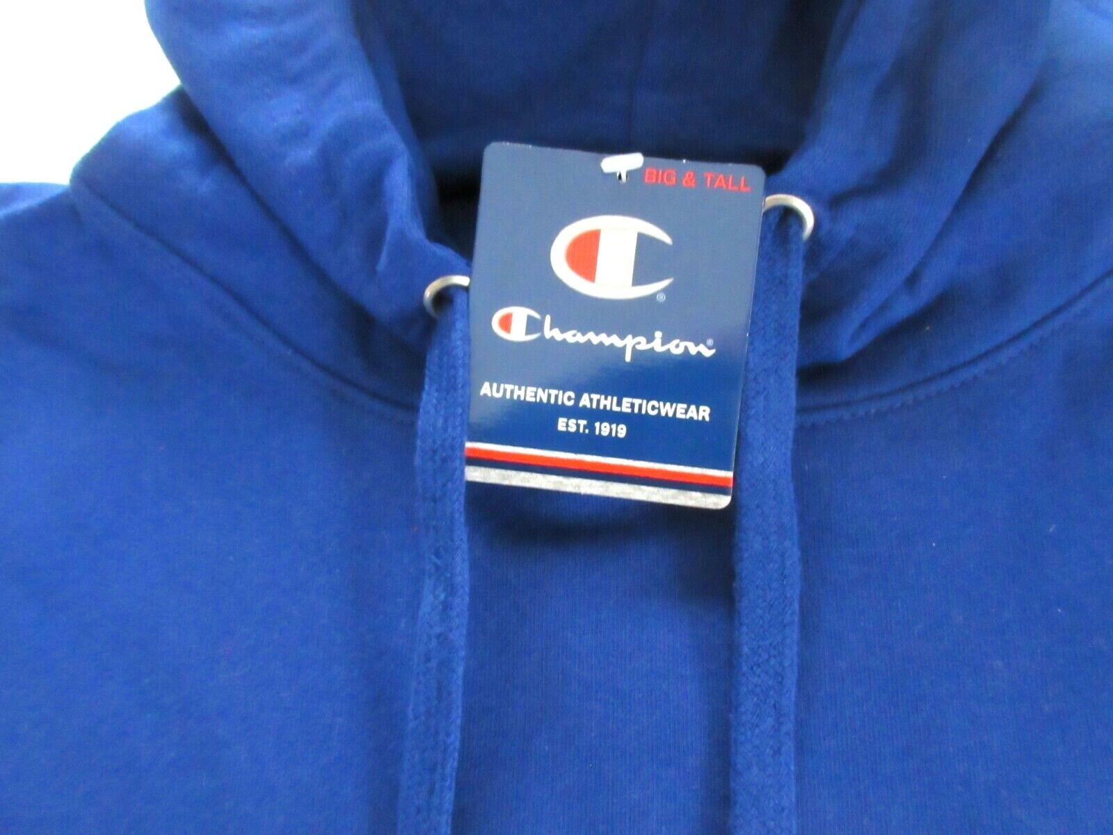 Champion Men’s PO Hoodie Fleece Lined Sweatshirt Big & Tall Size XLT Royal Blue