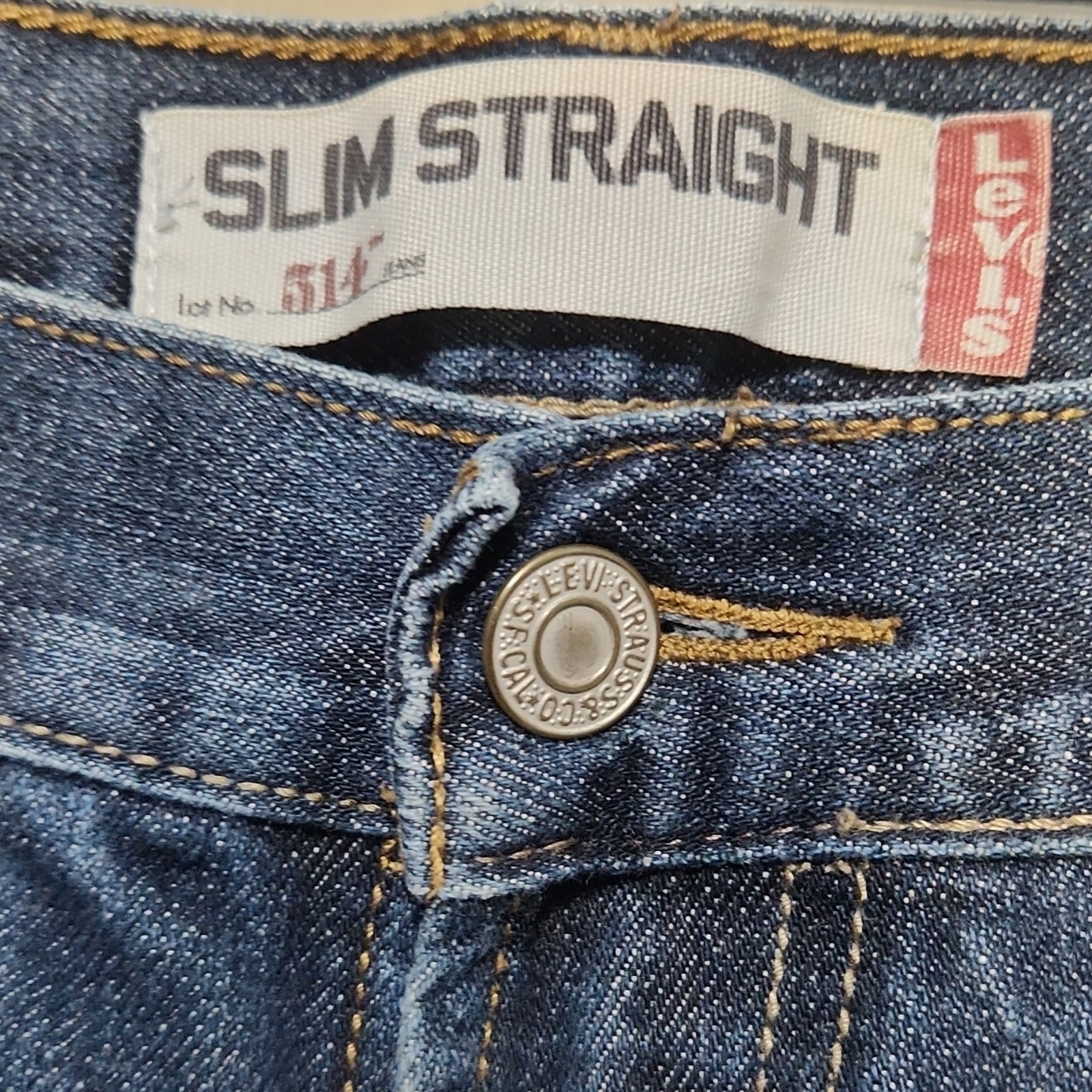 VINTAGE Levi’s Men’s 500 Series 514 Slim Straight Dark Wash Blue Denim Jeans