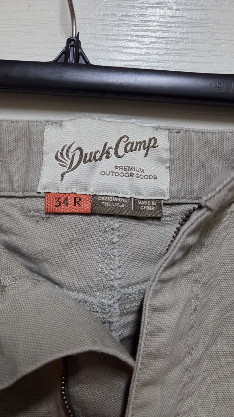 Duck Camp Cordura Canvas Pants Mens Sz 34R 34×32 Khaki Tan Stretch Hunting