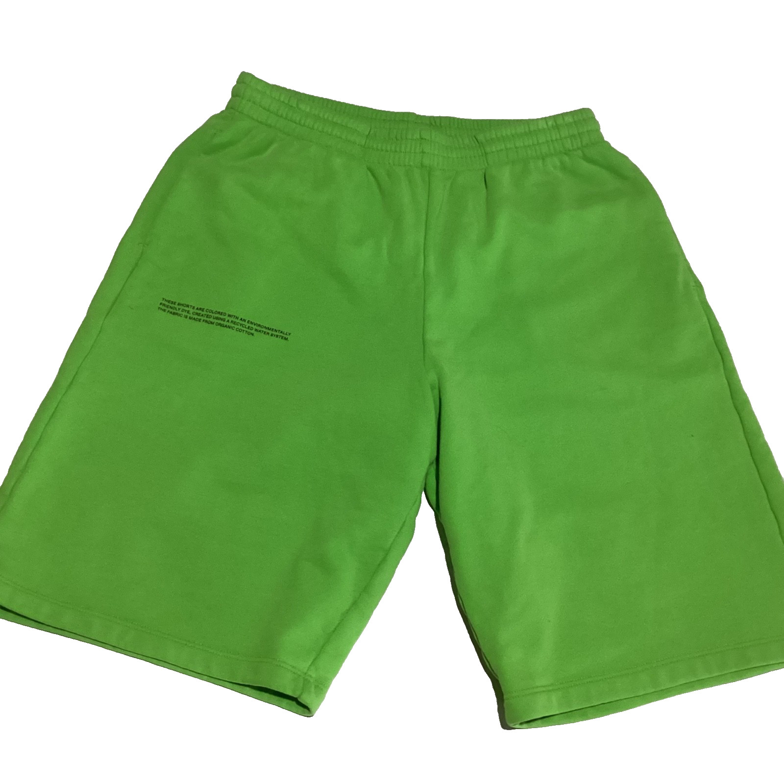 Pangaia Sweat Shorts Mens M Green Organic Cotton Friendly Dye Made In Portugal