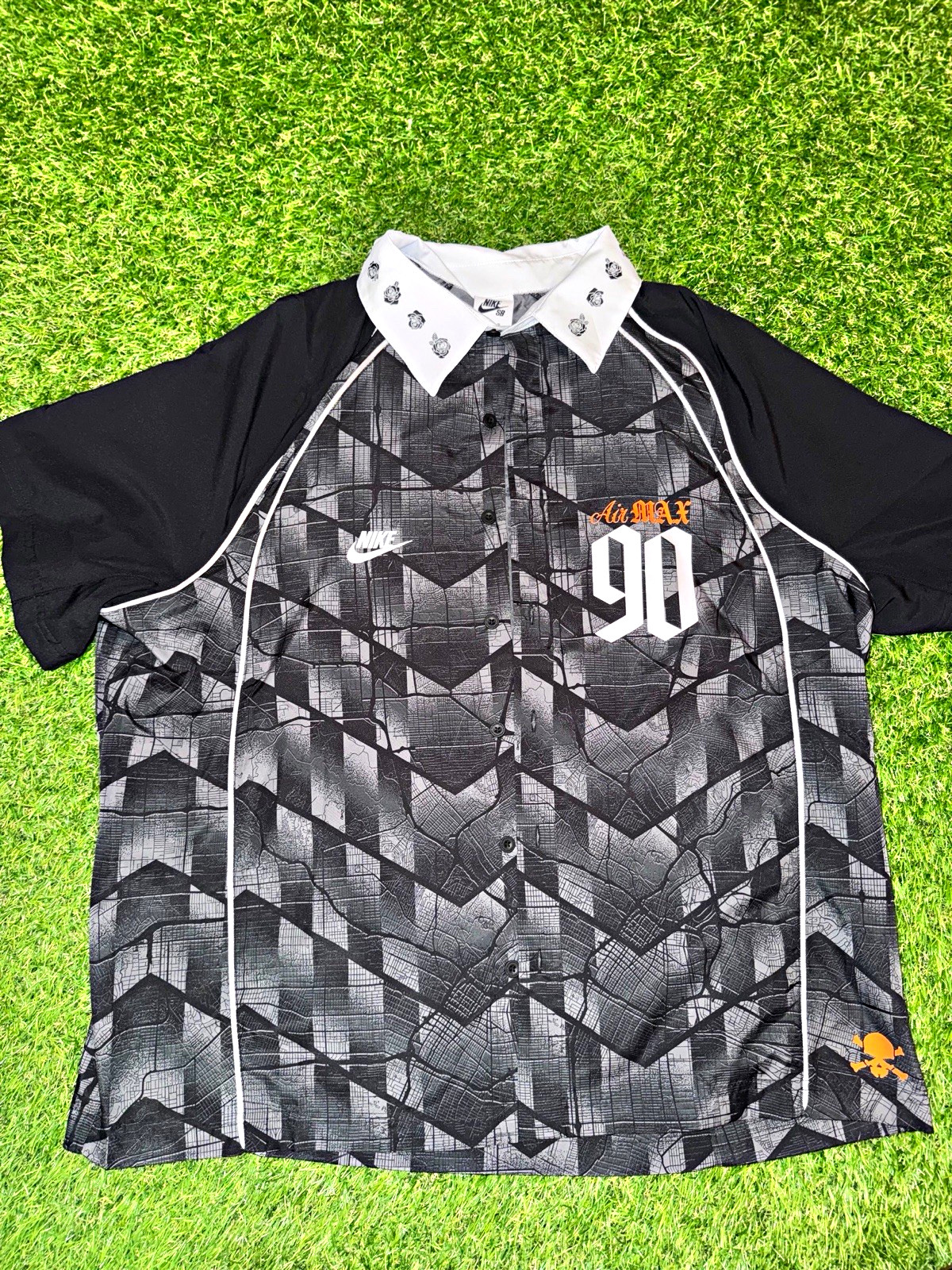 Nike SB Dri-FIT Air Max 90 Oversized Polo Shirt Bowler Skate Men’s M IR8701-012