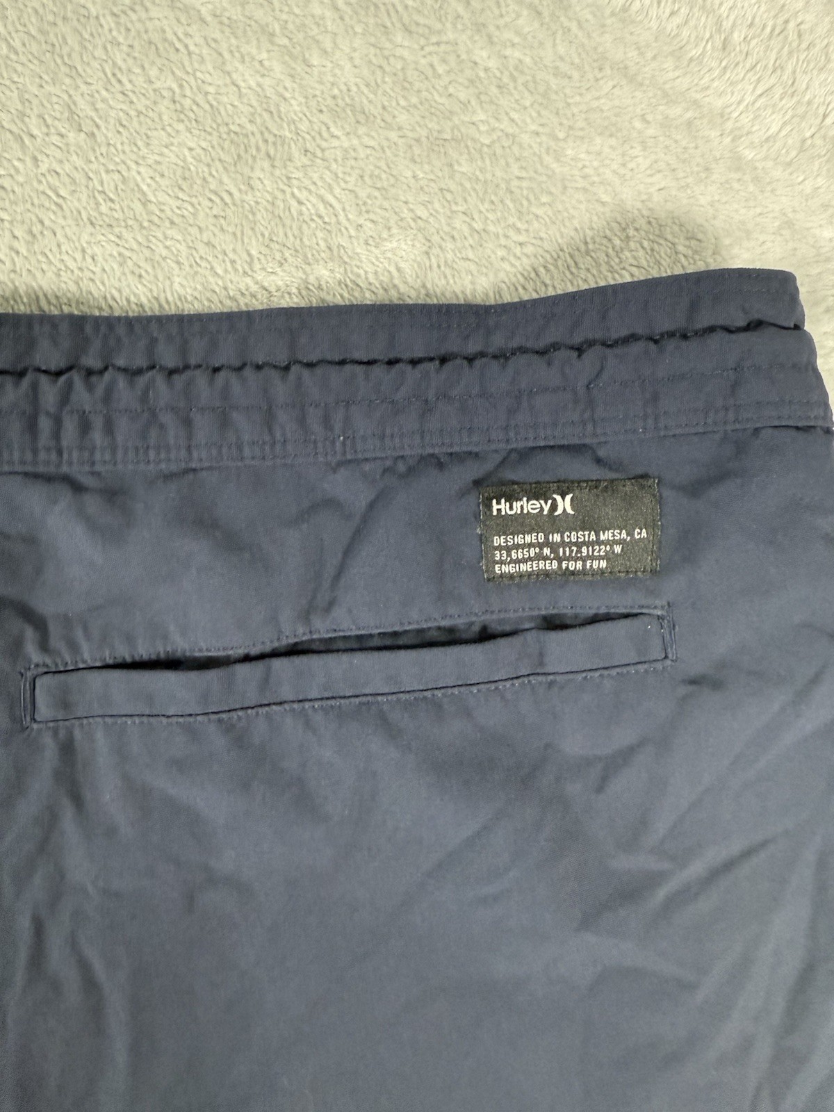 Hurley Shorts Men’s 40 Blue Nike Dri Fit Brooks Athletic Chino Performance