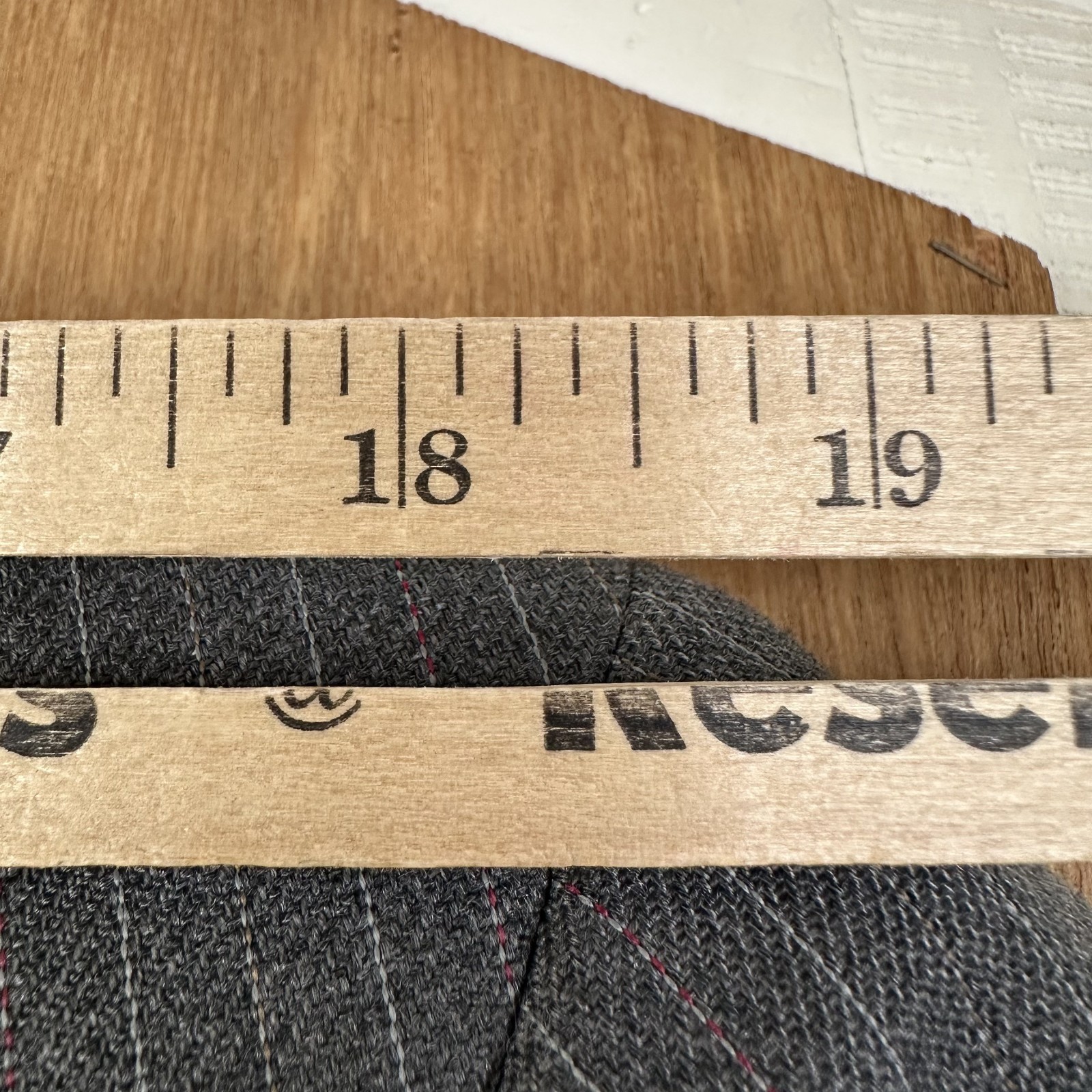 VTG 1960s Suit Mens 44L Gray Pinstripe 2 Button Wool Pants 42×31 Canvas 3 Piece