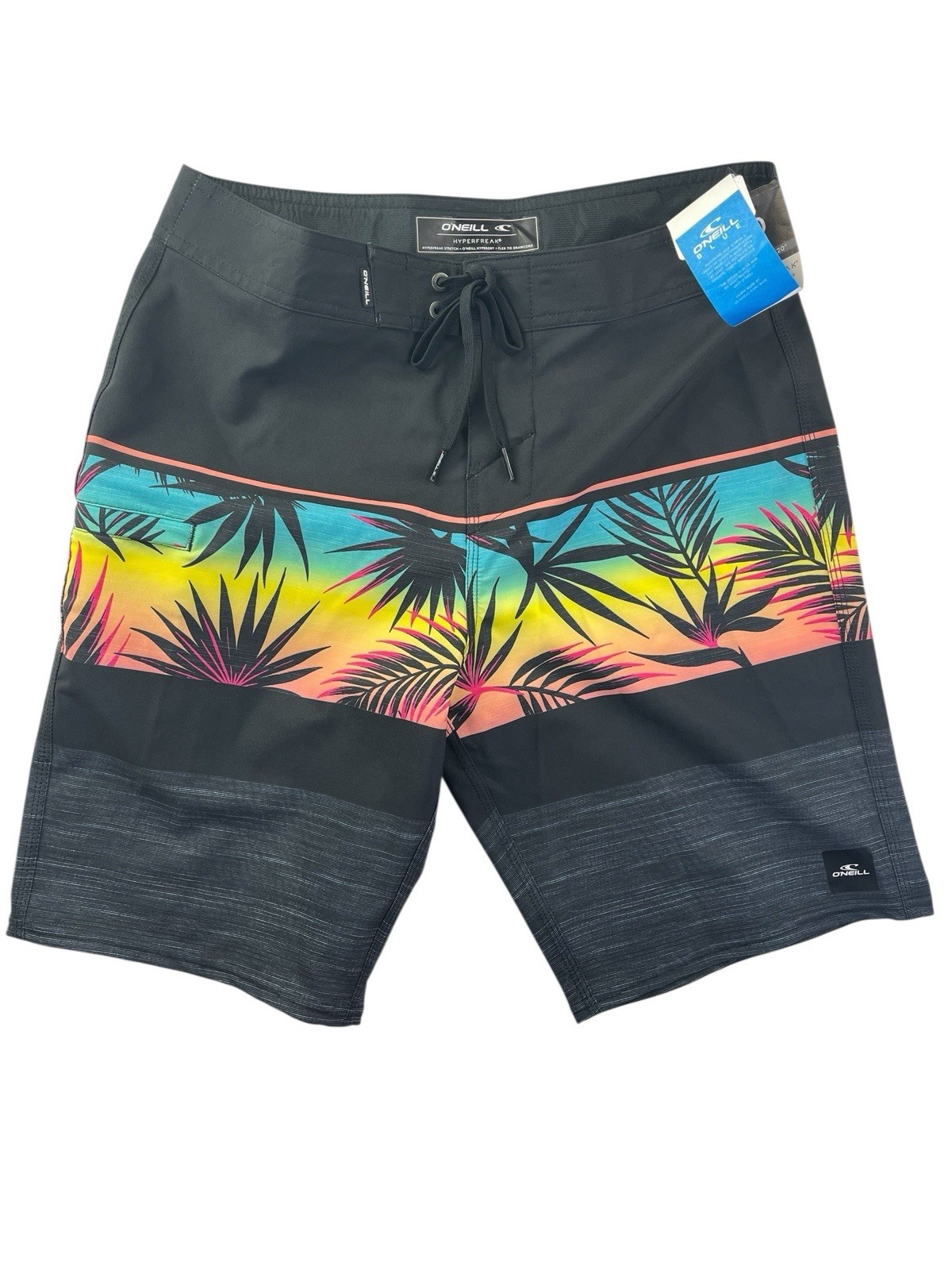 O’Neill Board Shorts Swim Sz 30 Mens QuickDrying HYPERFREAK HEAT BLOCK 20” NWT