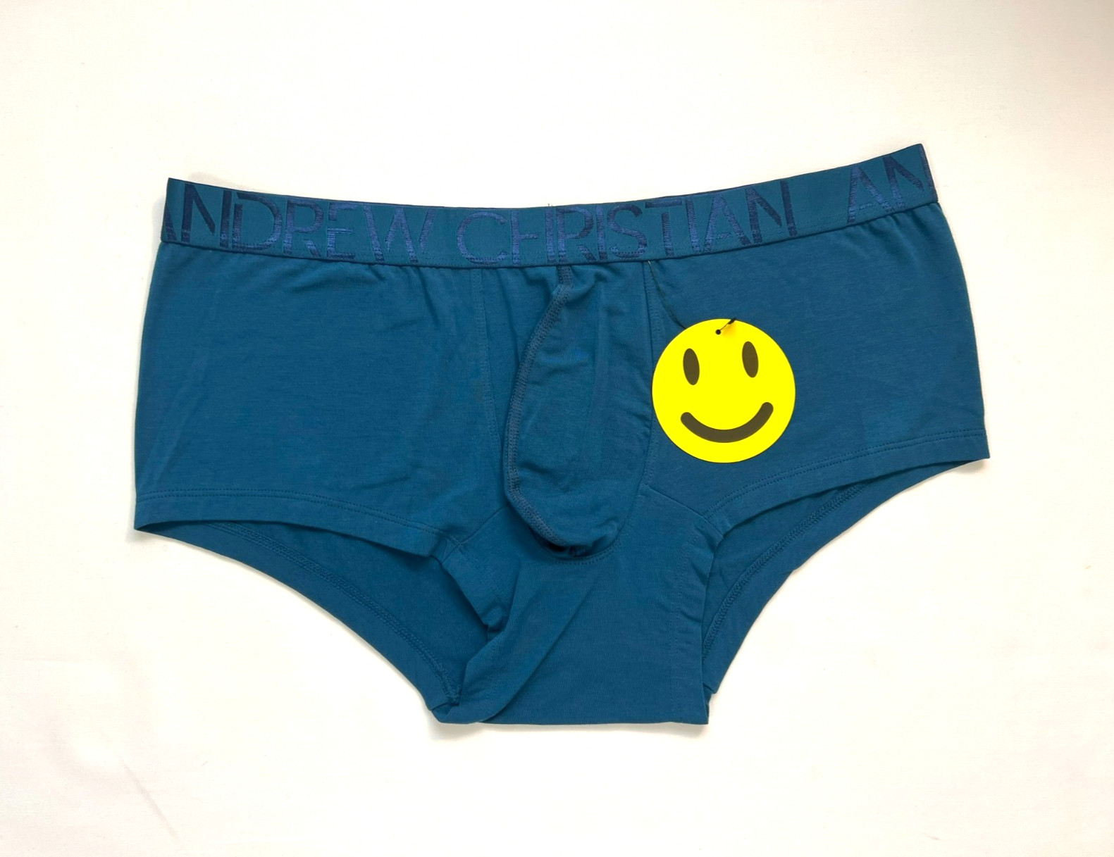 Andrew Christian – Size XL HAPPY Modal Blend Boxer Brief/Trunks – Dark Teal